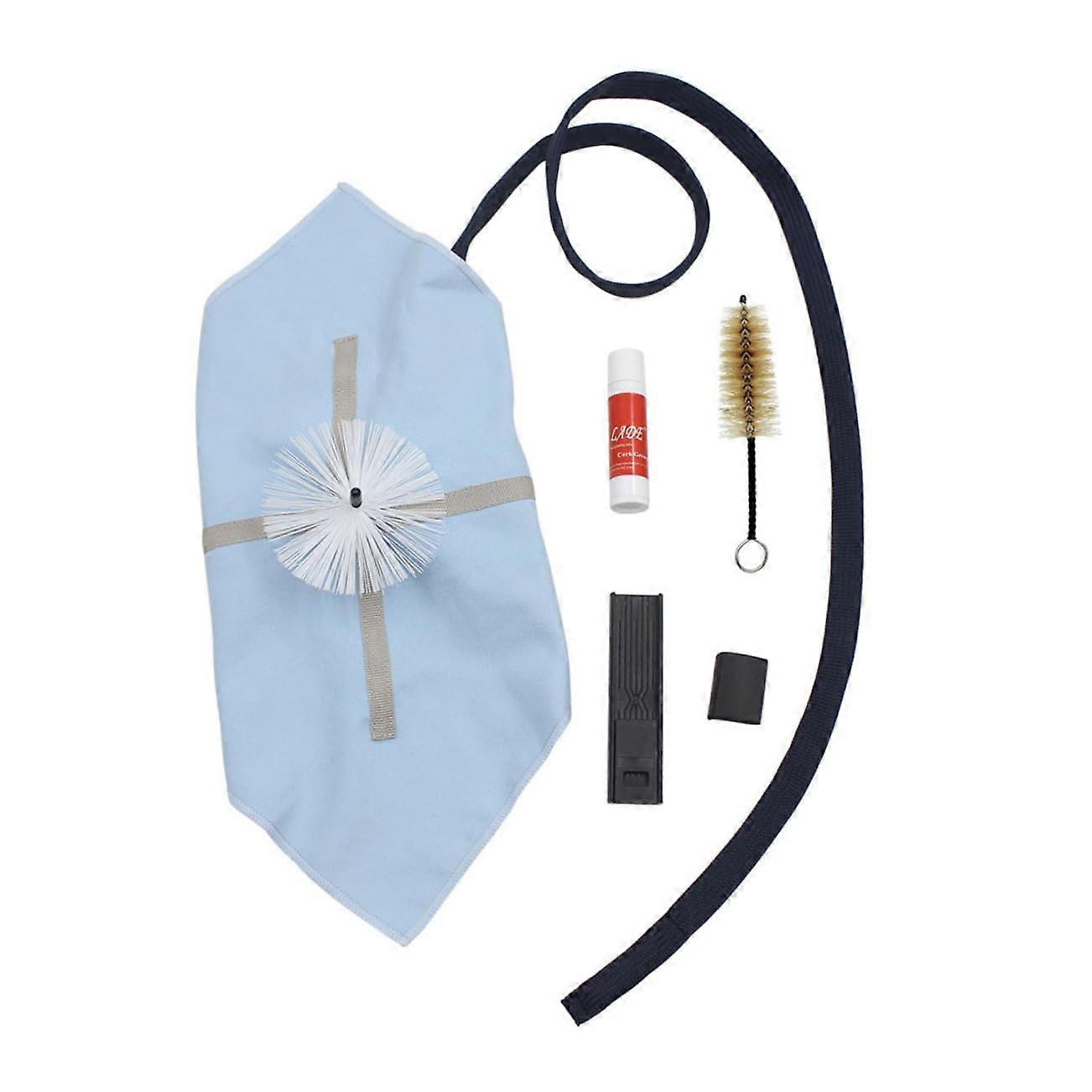 Saxophone Cleaning Set 5-Piece Brush Set with Bristle Brushes and Saxophone Clip for All Saxophone Models