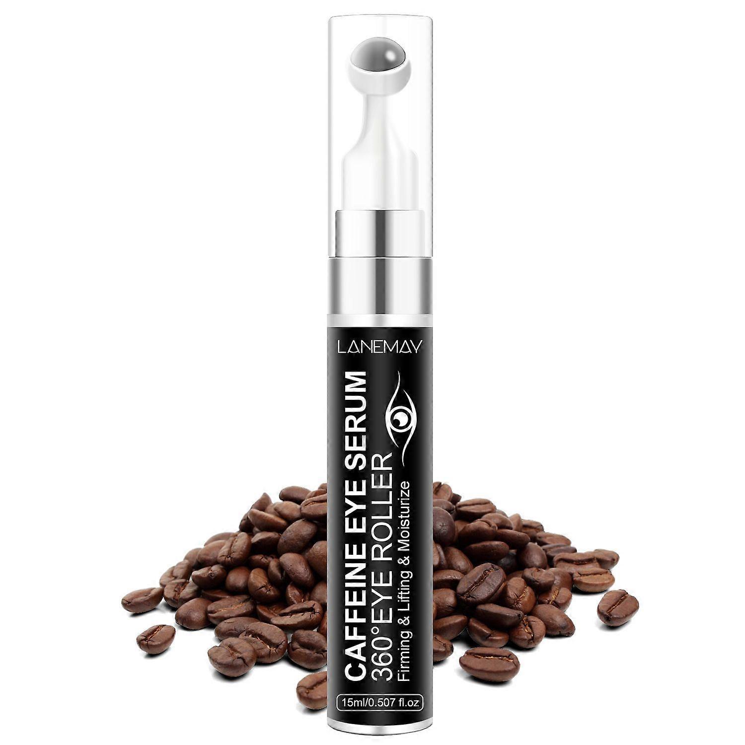 Caffeine Eye Serum for Dark Circles and Puffiness with Niacinamide and Retinol, Under Eye Cream Anti Aging for Puffiness and Bags with 360 Eye Roller