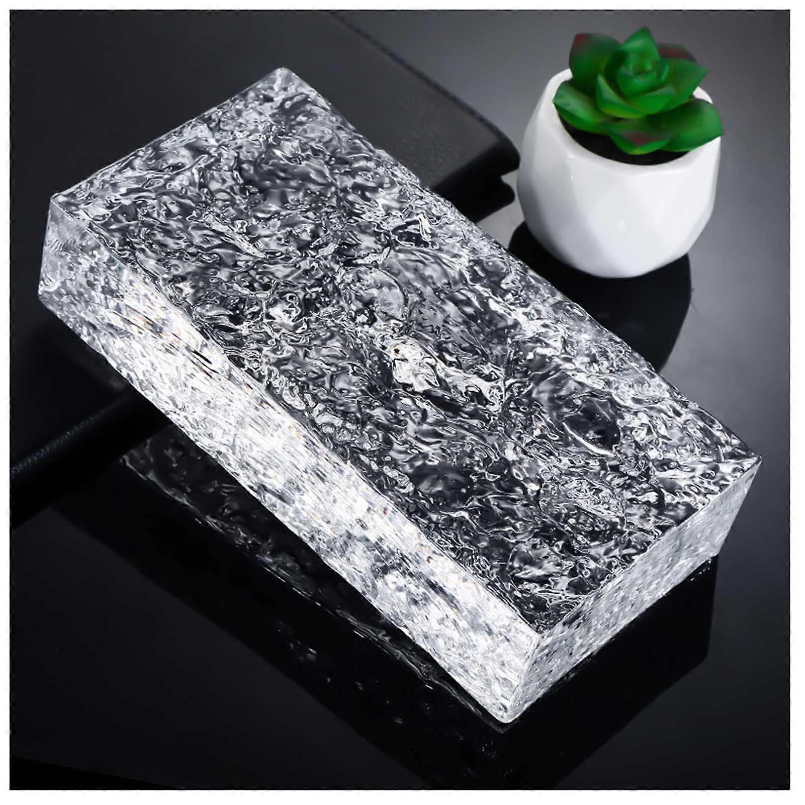 Rectangular Clear Glass Blocks for Home and Office, Solid Sound and Heat Insulation Building Blocks, DIY Projects