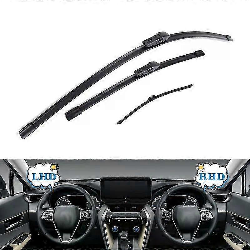 Front and Rear Wiper Blade Refills for Compatible with Jaguar E-Pace 2017 - 2024 Window Accessories