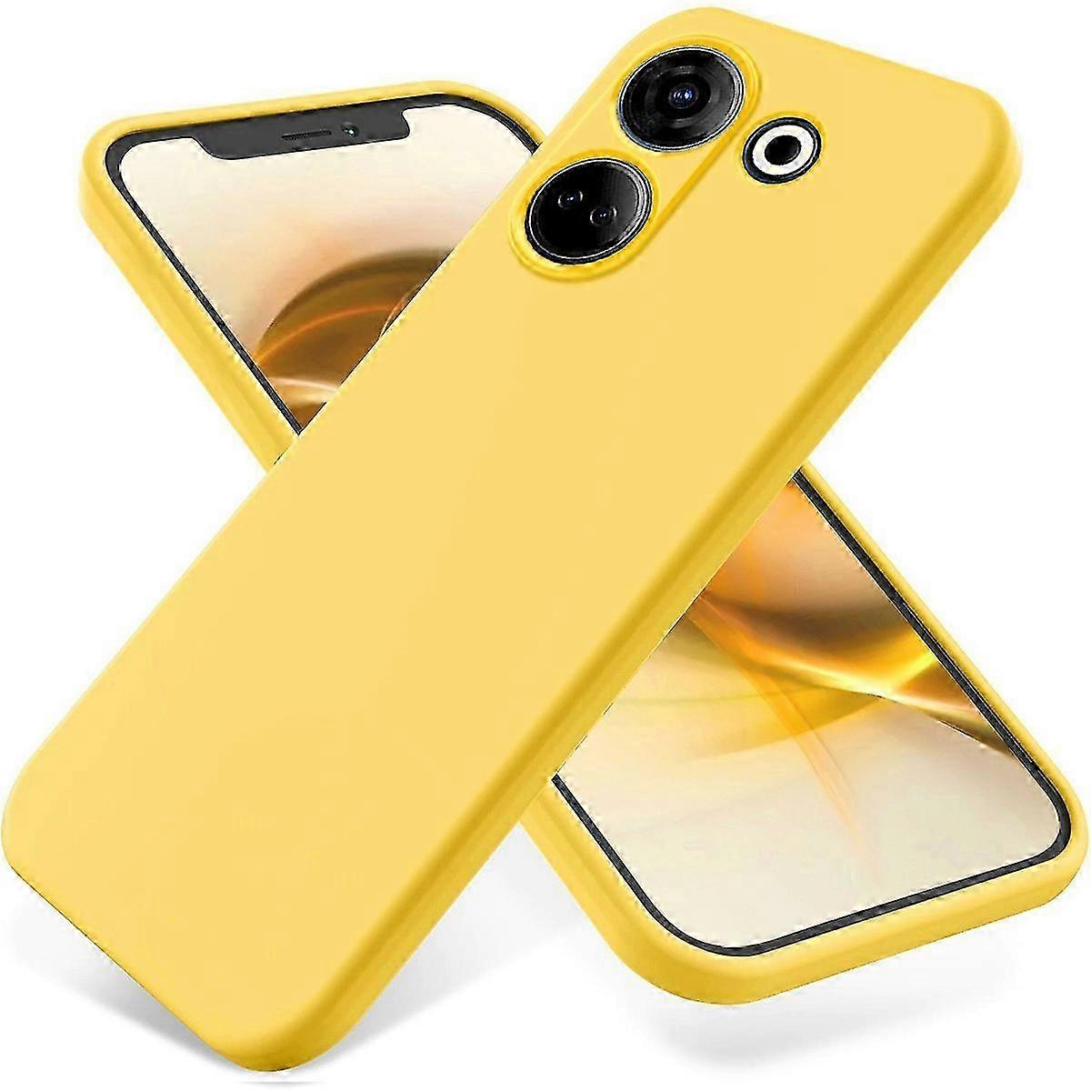 Pure Color Liquid Silicone Shockproof Phone Case