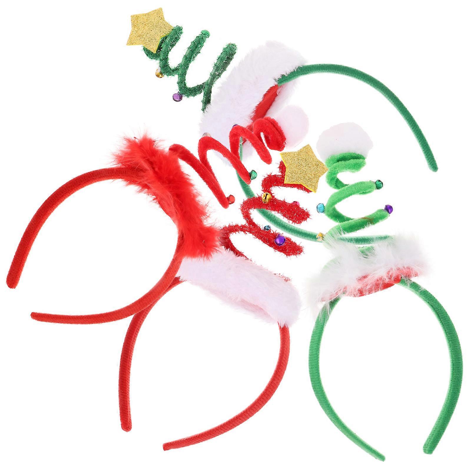 Holiday Colors Headbands Hair Accessories New Year's Eve Party 4Pcs