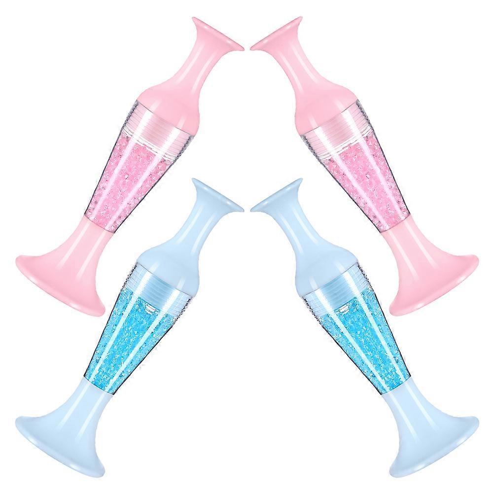 Dotting Tools Nail Art Dotting Pen Assorted Color Plastic 4Pcs