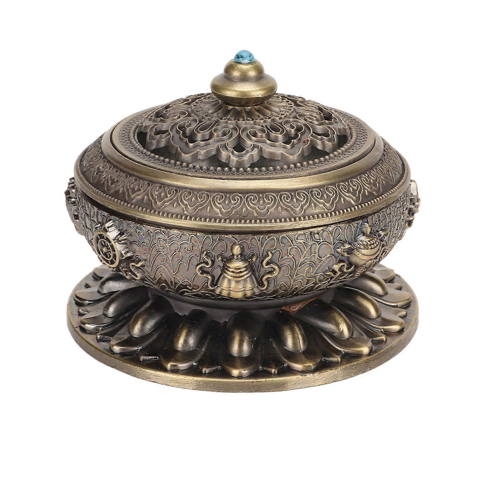 2025 أحدث نموذج مبخور مبخرة برونزية نيبال سبائك خشب الصندل مبخرة مبخرة