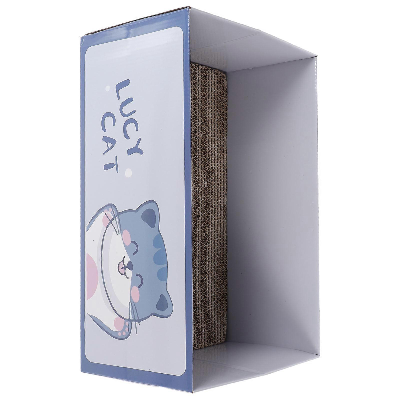 Funny Cat Scratching Post with Random Pattern Design for Resting and Play