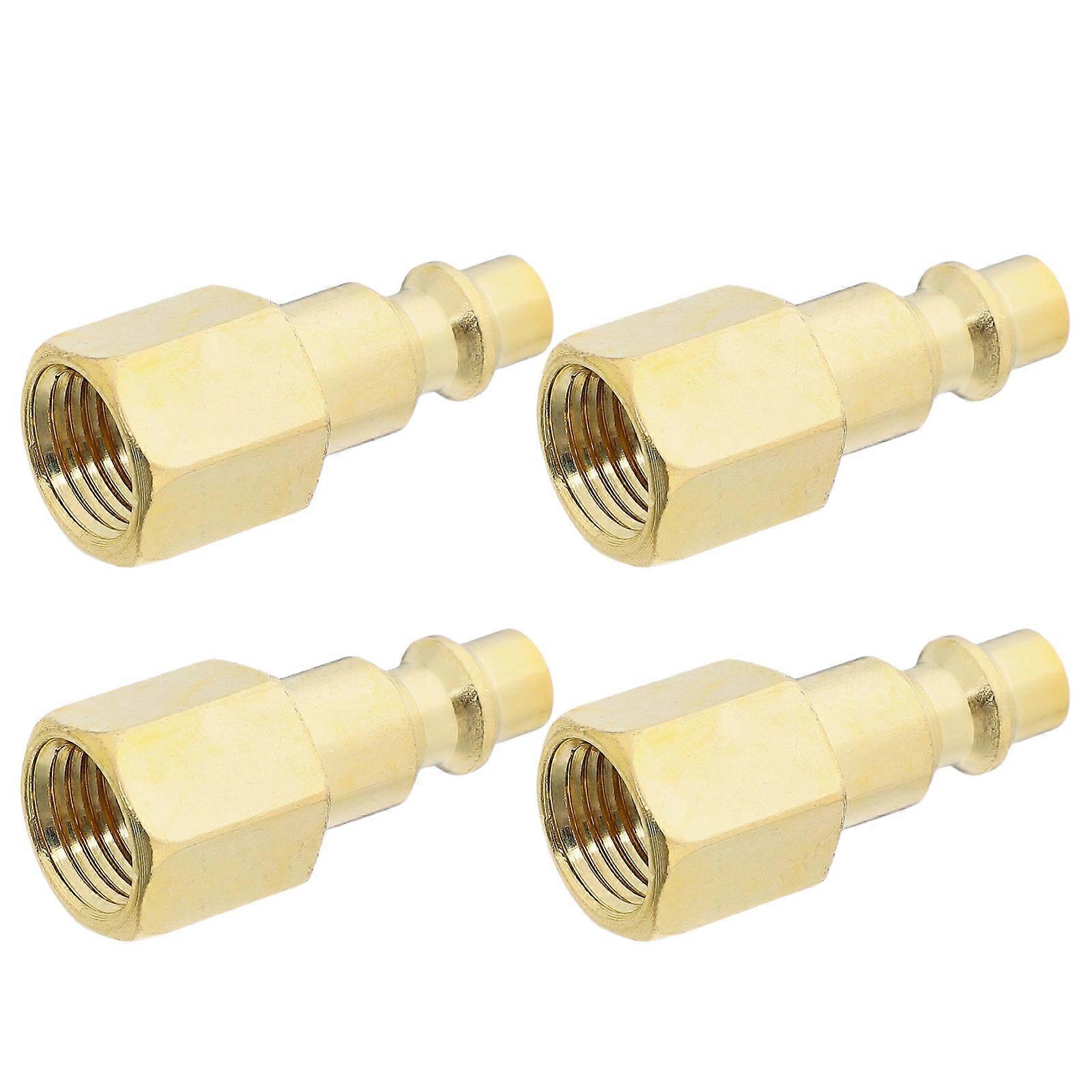 4pcs Pneumatic Quick Connect Air Fittings for Air Compressors – NPT Threaded Fittings for Pneumatic Tools