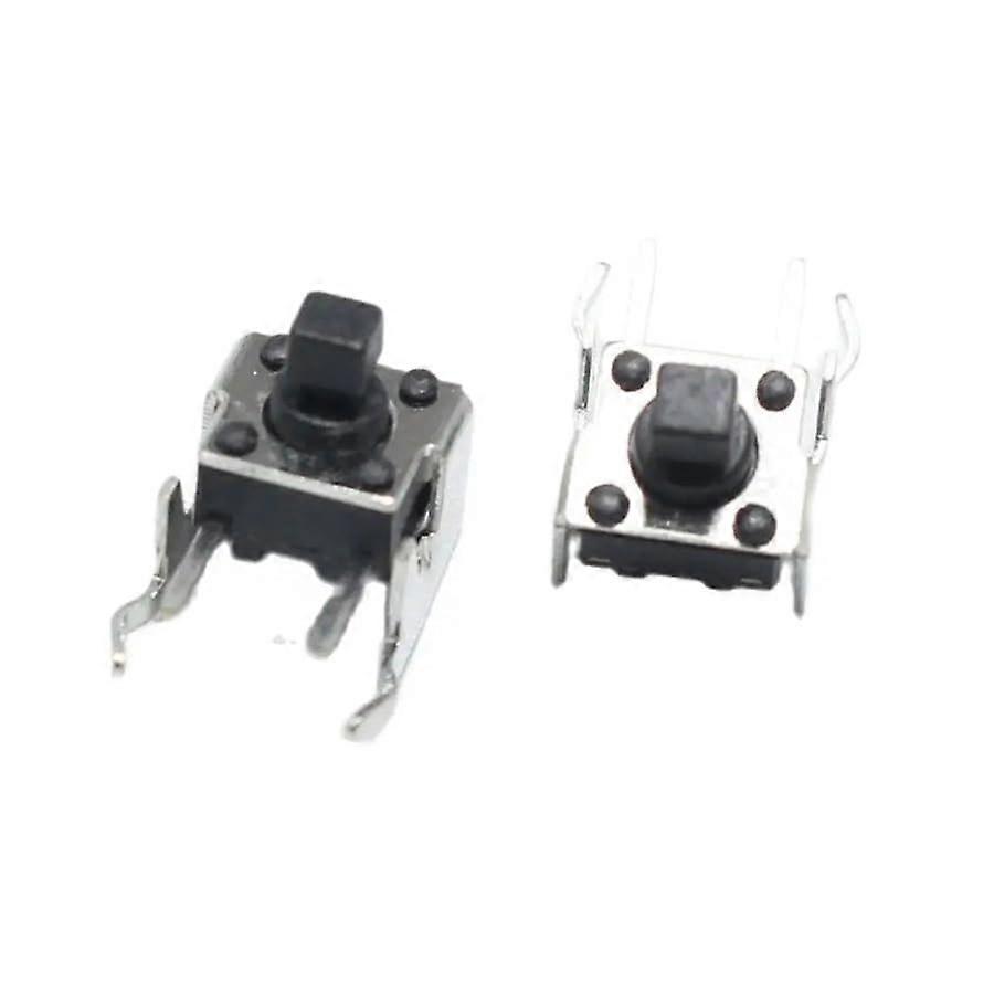 10pcs 6 * 6 * 7.3mm 2pin Tactile Tact Push Button Switch 6x6x7.3mm 2p Switch Horizontal with Stand