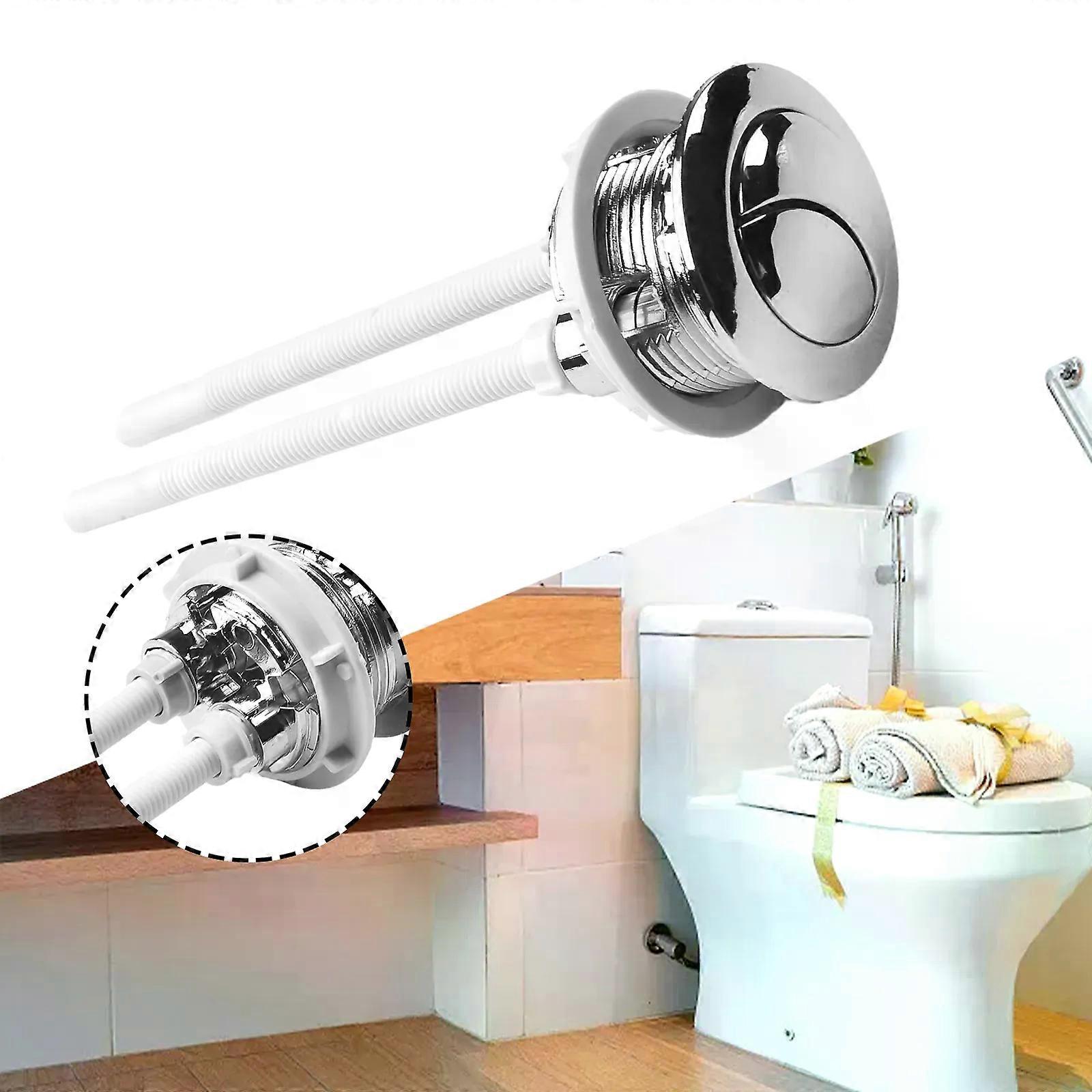 Stand Toilet Push Button Water Tank Rod Dual Flush Push Rods Water Saving Dual Flush Switch Home Improvement Bathroom Fixture