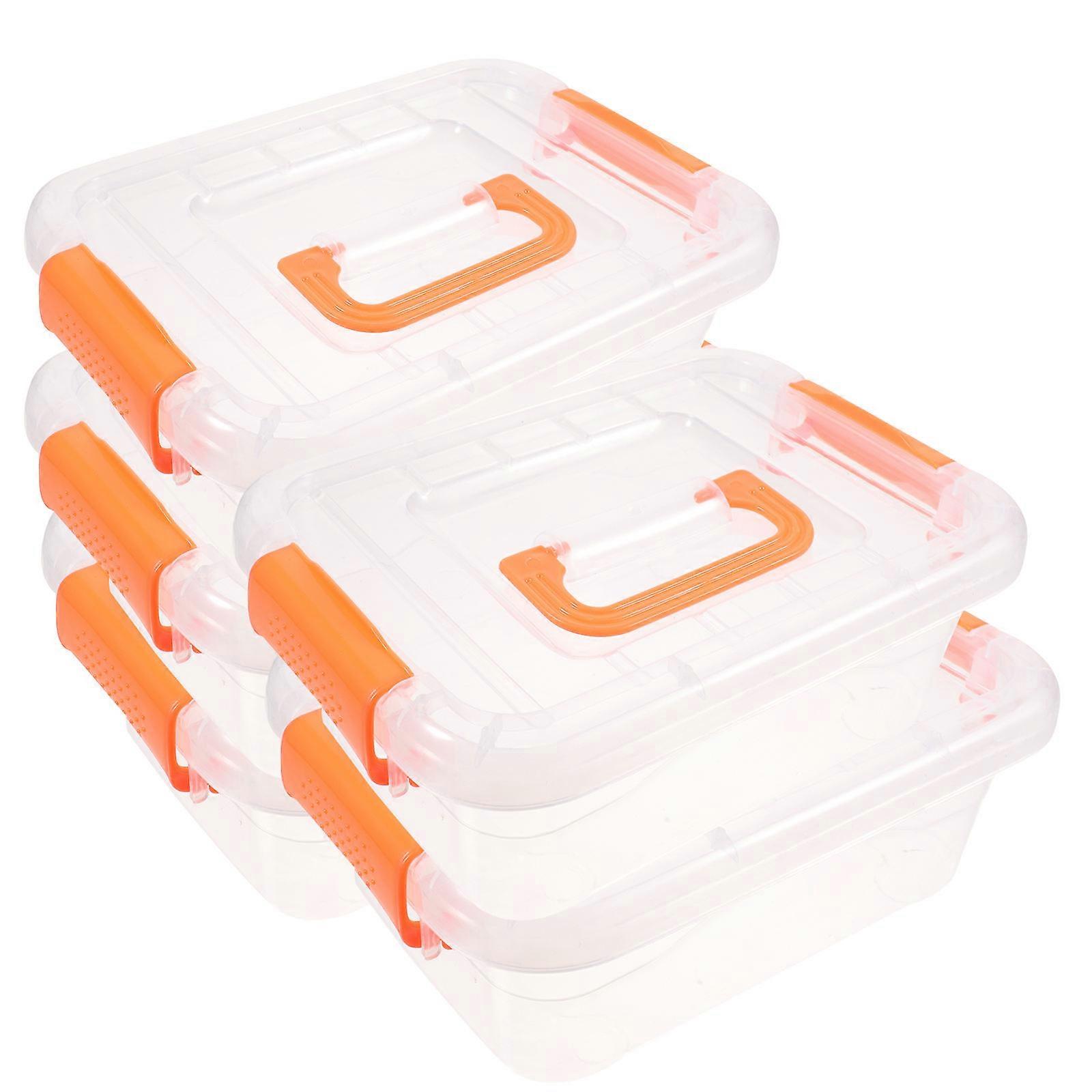 Multi Functional Storage Organizer Plastic Carrying Case For Office Use 5Pcs