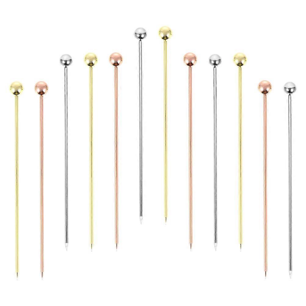Stainless Steel Fruit Forks for Home Use Safe and Wide Range of Uses 12pcs Silver