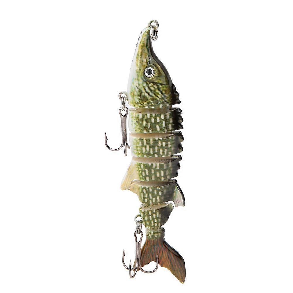 11cm Plastic Artificial Lure Fishing Bait Multisection Sinking Wobbler Hooks Gear(JM040-2)