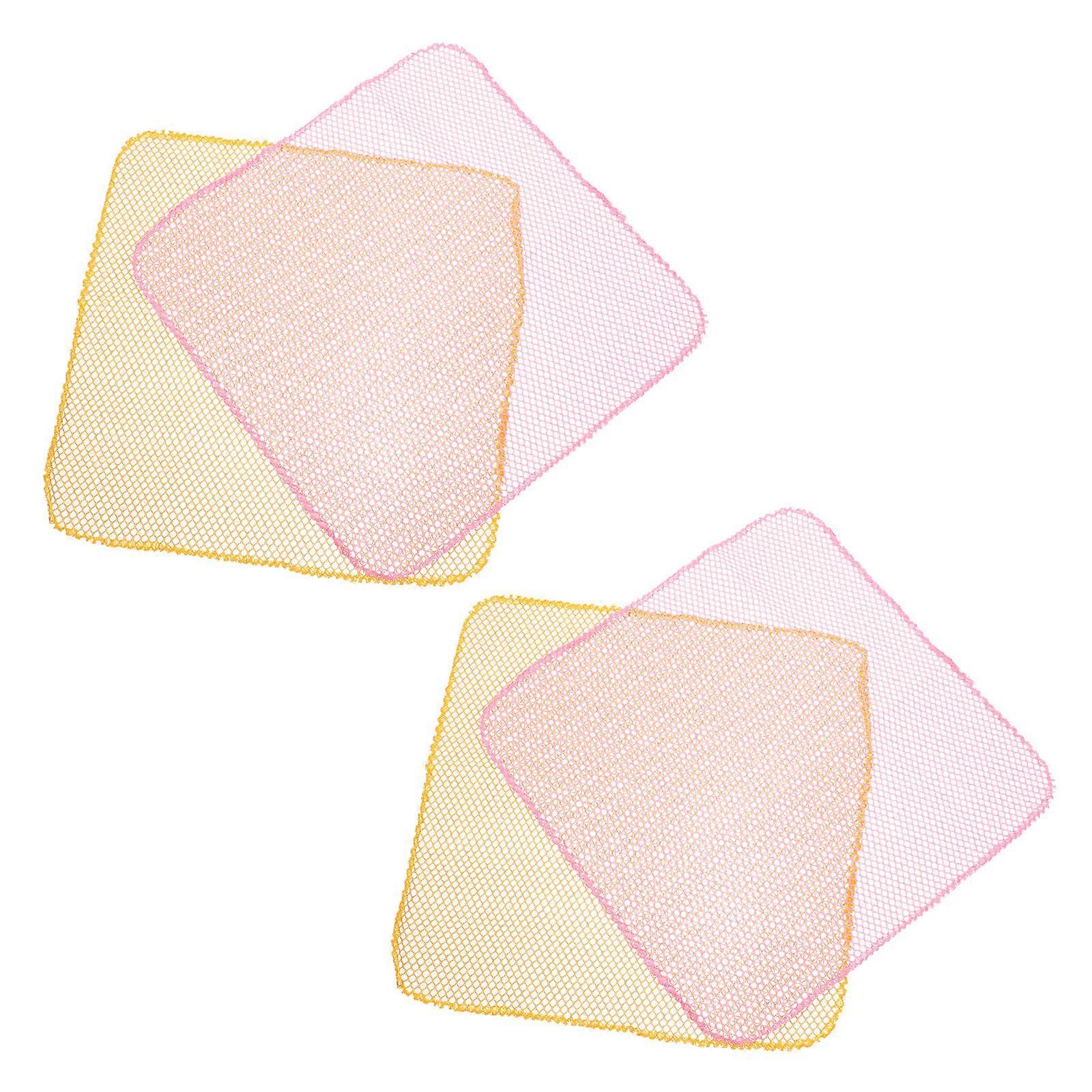 Kitchen Tools Dishcloth Square Shape For Cleaning Kitchen Sinks Tableware 4Pcs