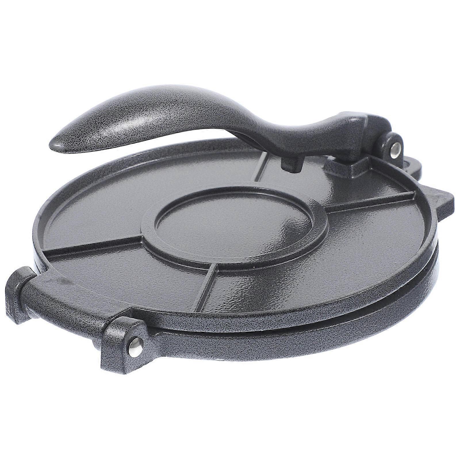 Non Stick Tortilla Maker Pie Press Machine Kitchen Gadget Cooking Rustproof Grey 26.50X20.00X5.00CM 1Pack