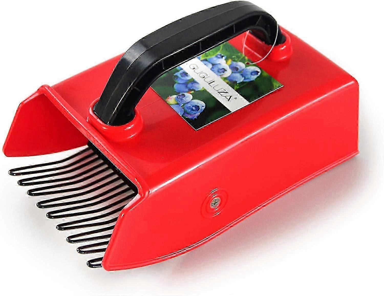 Blueberry And Blackberry Comb, Berry Picker With Metal Comb, 24 X 14 Cm (black-red)