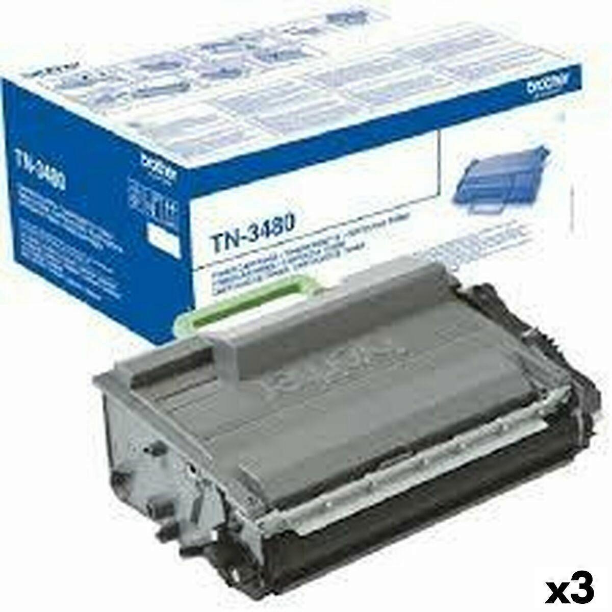 Γνήσιο τόνερ Brother MFCL5750 MFCL6300DW MFCL6800DW MFCL6900DW Black (3 μονάδες)