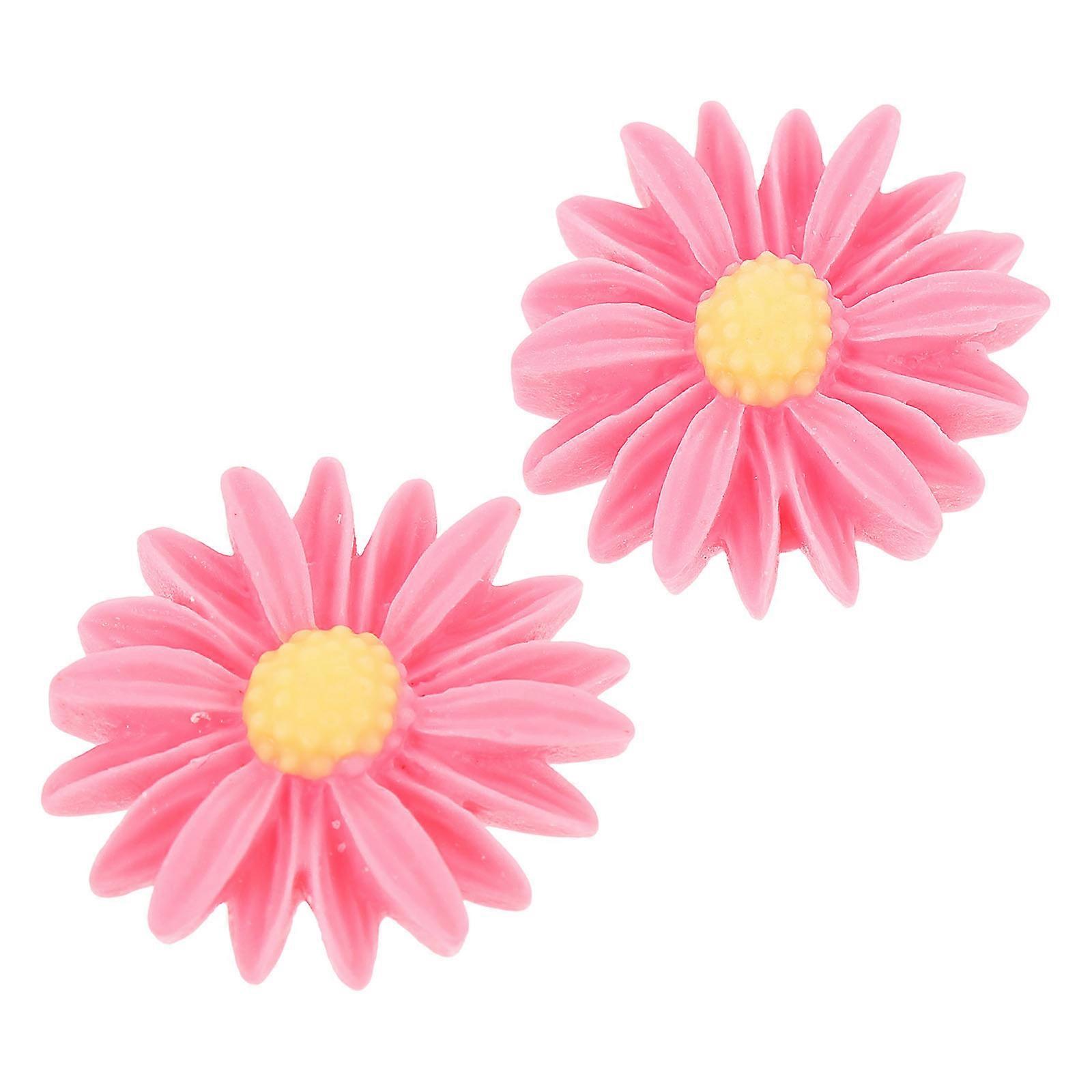 Diamond Drawing Fixators for DIY Use with 2Pcs Flower Shaped Magnet Covers