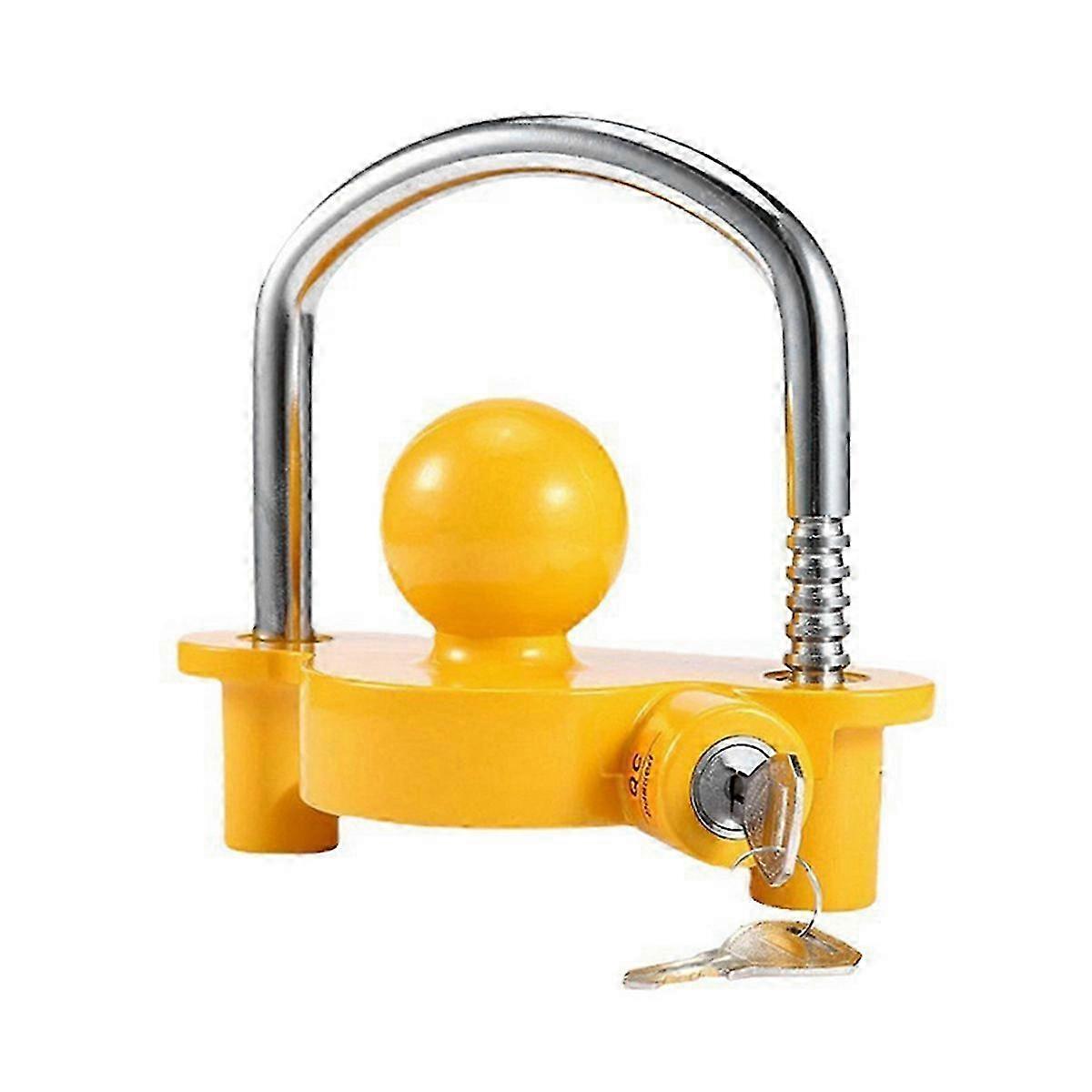 Universal Trailer Coupler Hitch Lock for Tow Ball Security - Anti-Theft Device for Safe Trailer Attachment