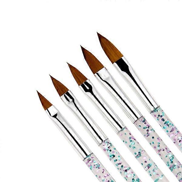 5pcs exclusive acrylic/UV brushes nails multicolor