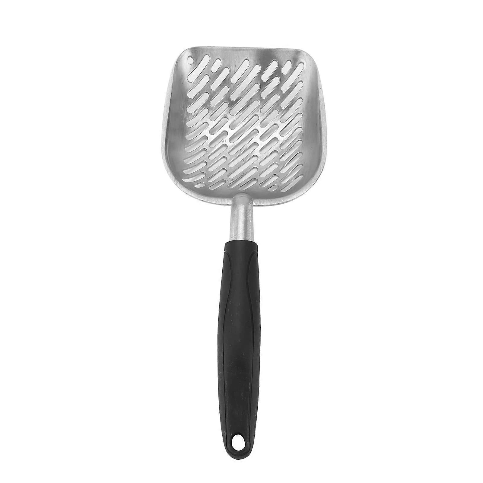Cat Litter Scoop Aluminum Alloy With Handle Twill Design For Cat Litter Box