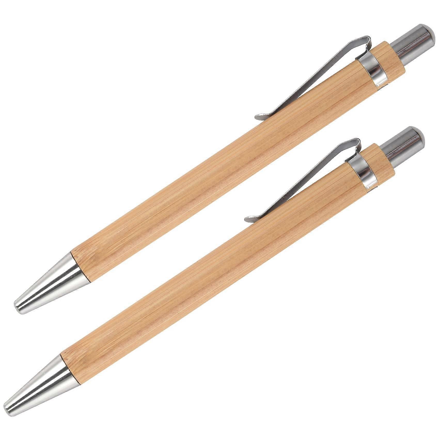 Bamboo Ballpoint Pen Set - 30 Piece Writing Instruments, Eco-Friendly, Premium Quality, Smooth Ink Flow