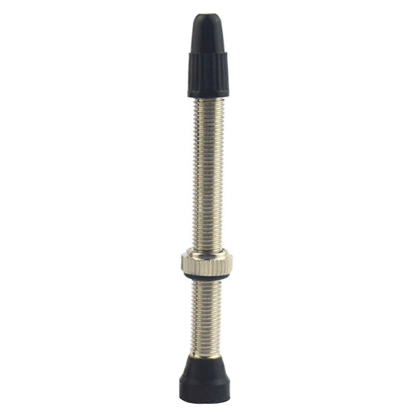 Permanent Brass Inflation Valve Core for Bicycle Tires, Presta Valve Nozzle, Inflator Valve for Cyclists, Tool 60mm