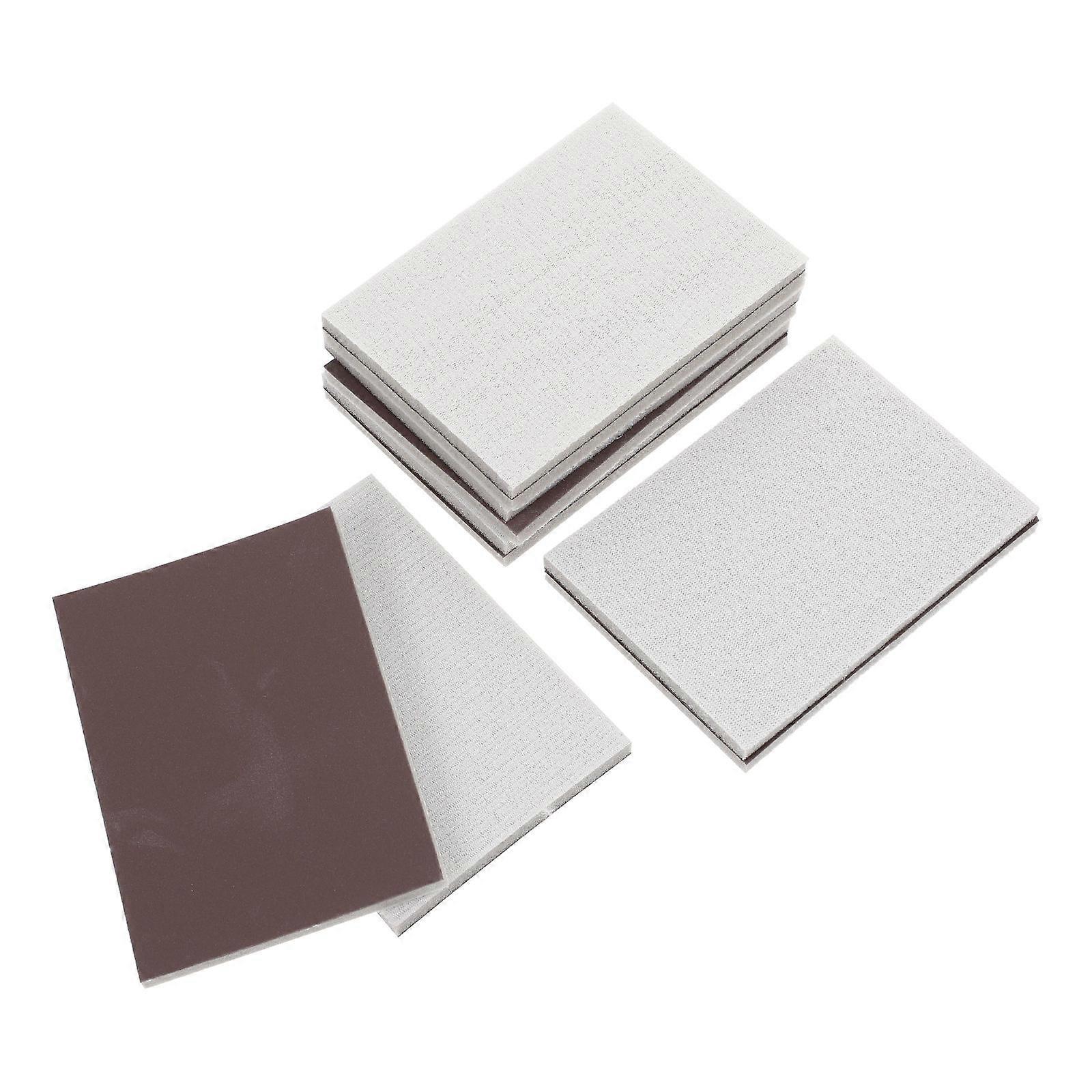 Sanding Sponges Polishing Mobile Phones Daily Use 10X7CM Brown 2000 Grits 10Pcs