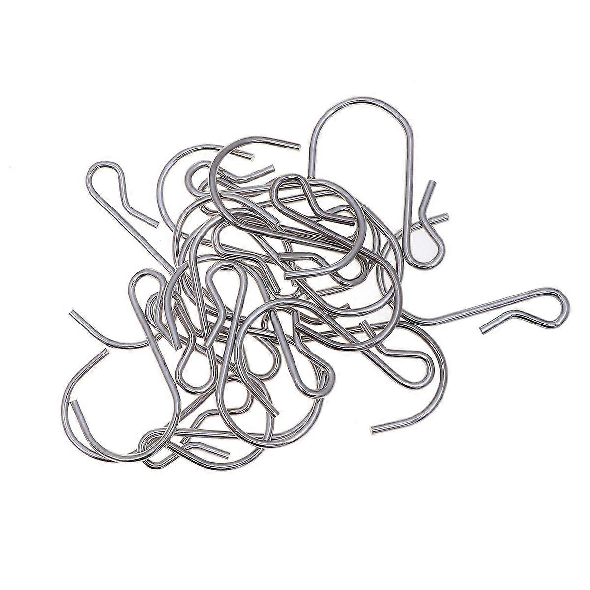 20PCS γάντζοι μετάλλων S, επινικελωμένοι κρεμαστοί γάντζοι χάλυβα άνθρακα για την κουζίνα, υπνοδωμάτιο, γκαράζ, ντουλάπα &; εργαστήριο - ράφια αποθήκευσης, κρεμάστρες ρούχων,