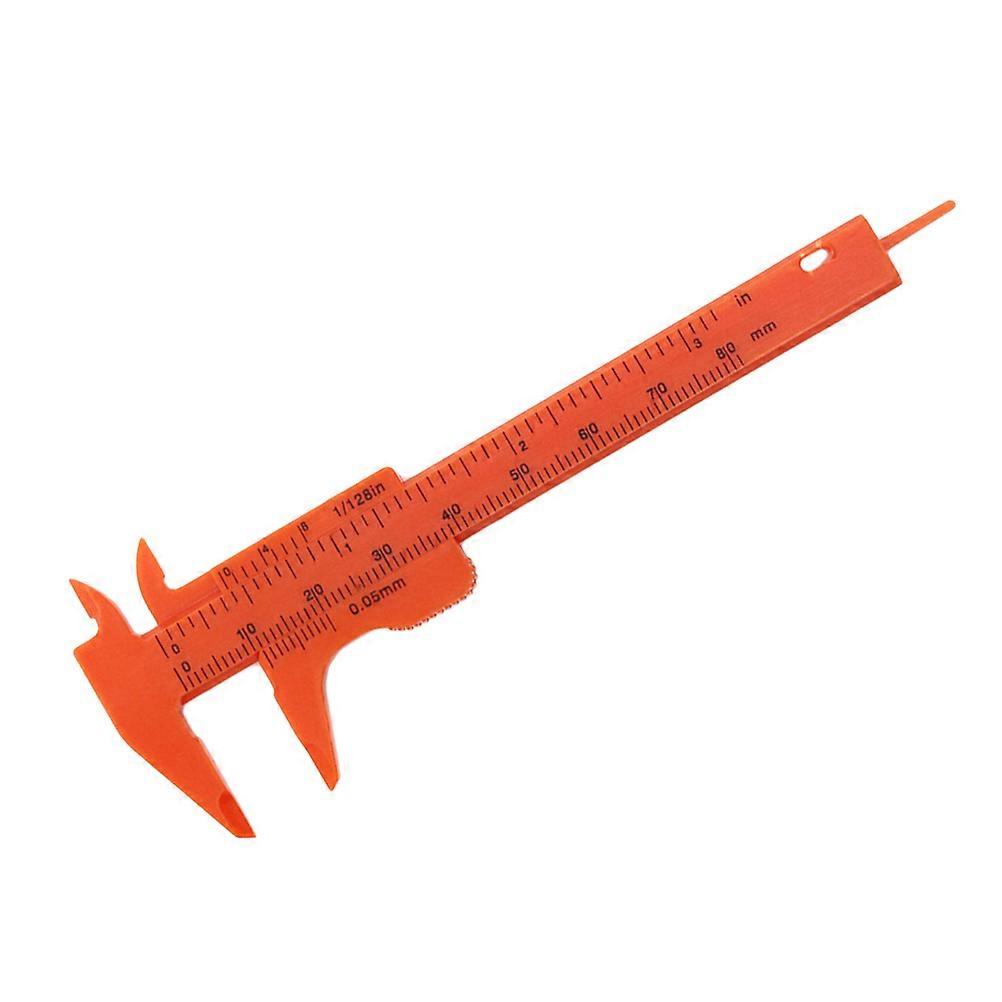 5pcs Mini Digital Caliper Metric Plastic Measuring Tool for Step Depth and Two Way Measurement 8cm