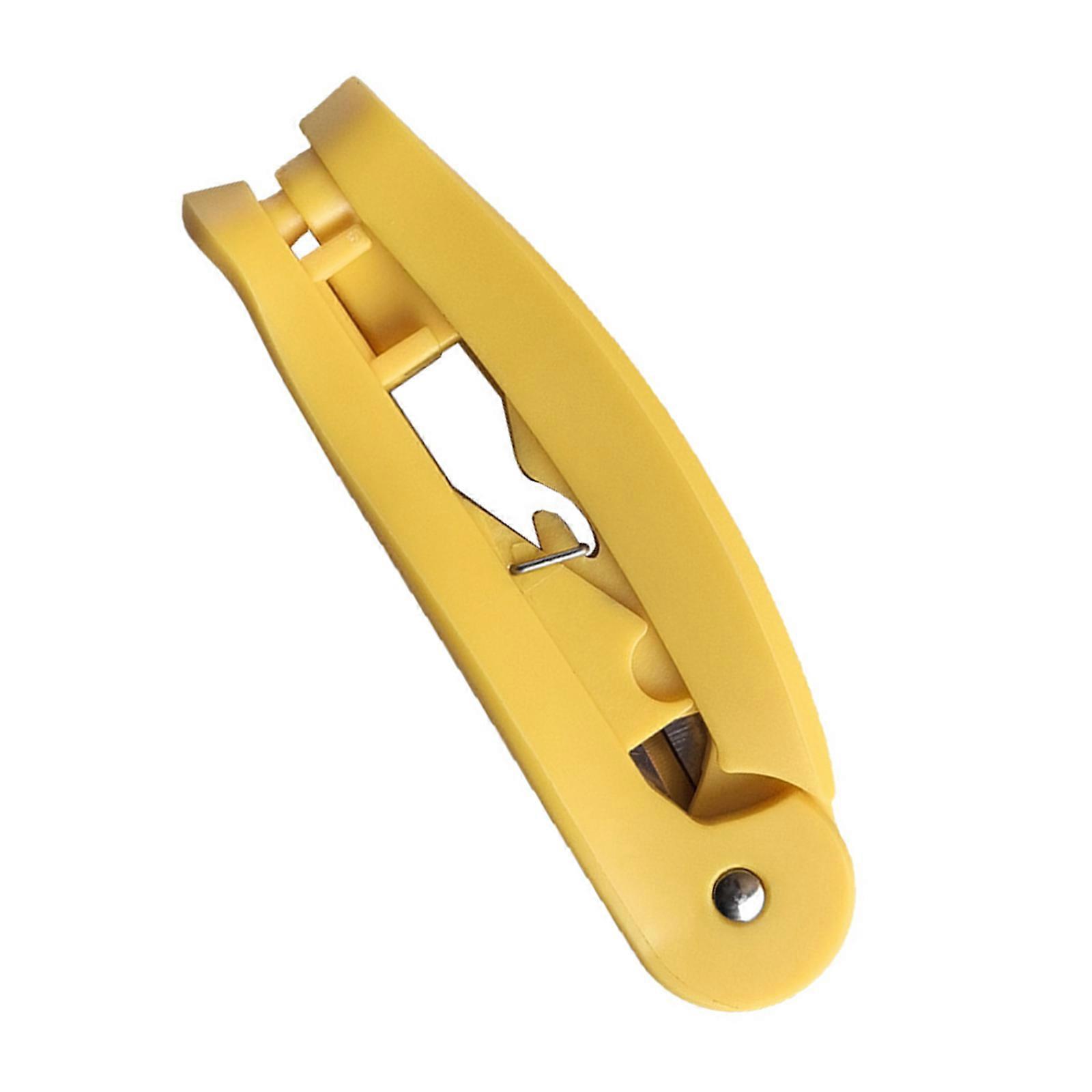 Precisions Networking Cable Tool With Rotating Cutting Ringing For Safe Shell Removal And Quick Strands Straightening  Yellow