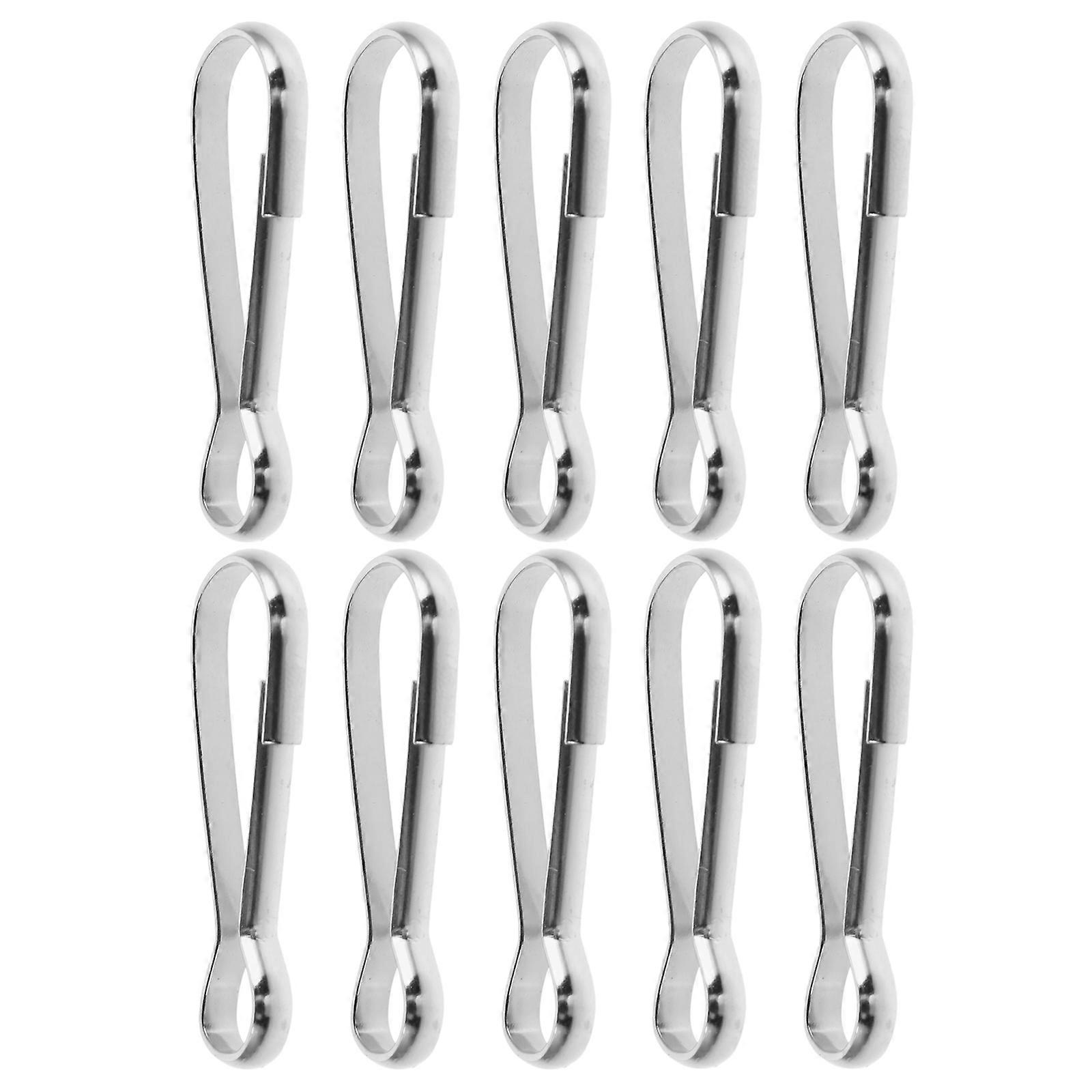 Flag Snap Clips Flagpole Holder Flag Display Tour Guides Fine Workmanship Durable 10Pcs