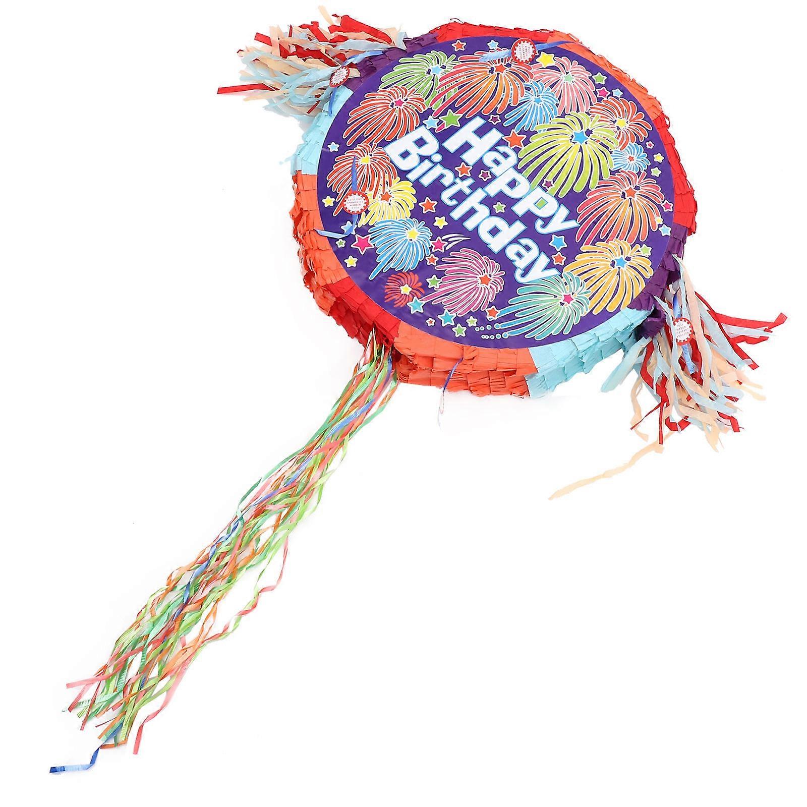 Multi Color Funny Birthday Party Pinata Decoration Paper Candy Container for Indoor Outdoor Events