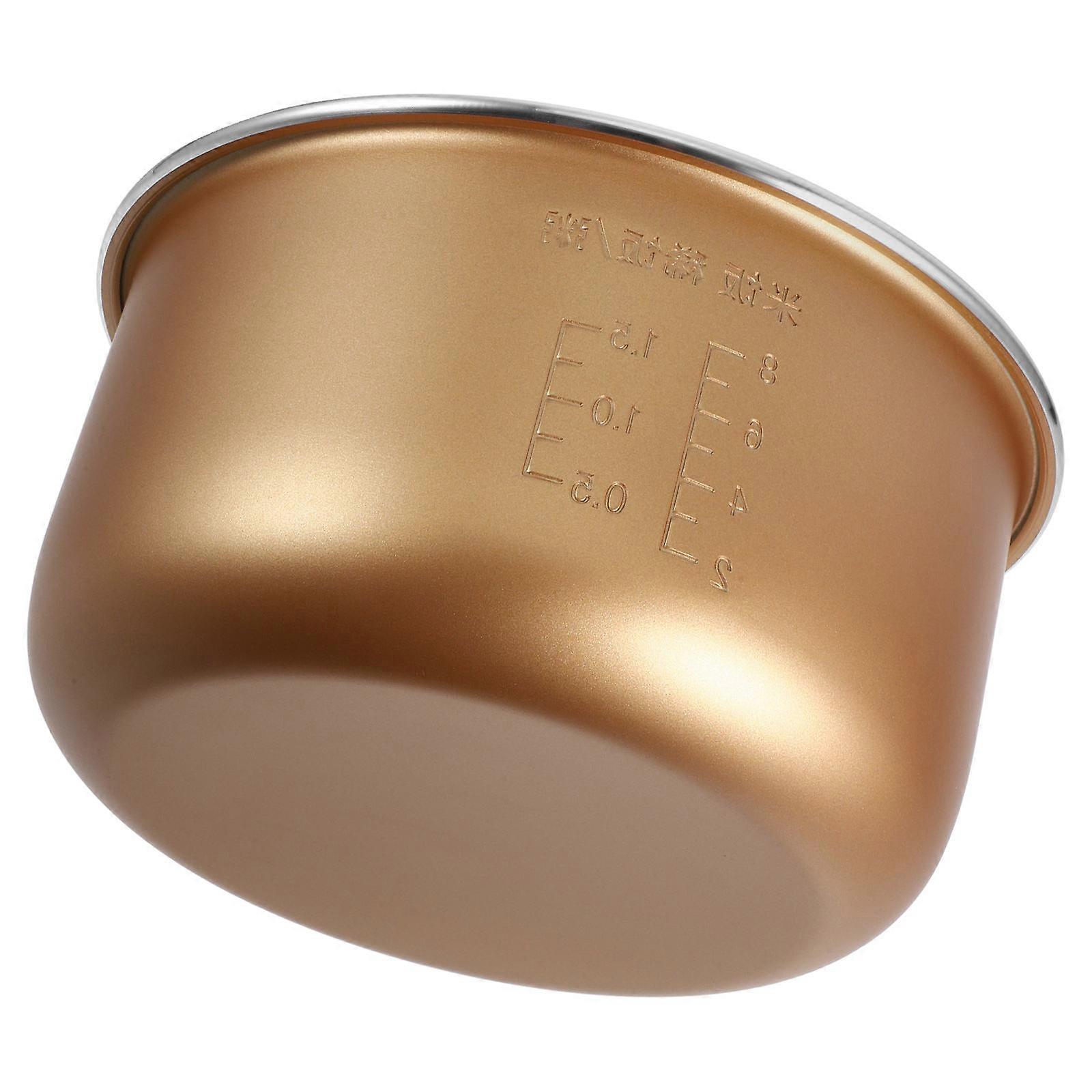 If you're looking to replace the inner pot of your rice cooker with a **non stick, wear resistant pot that includes measurement markings (scale)**,
