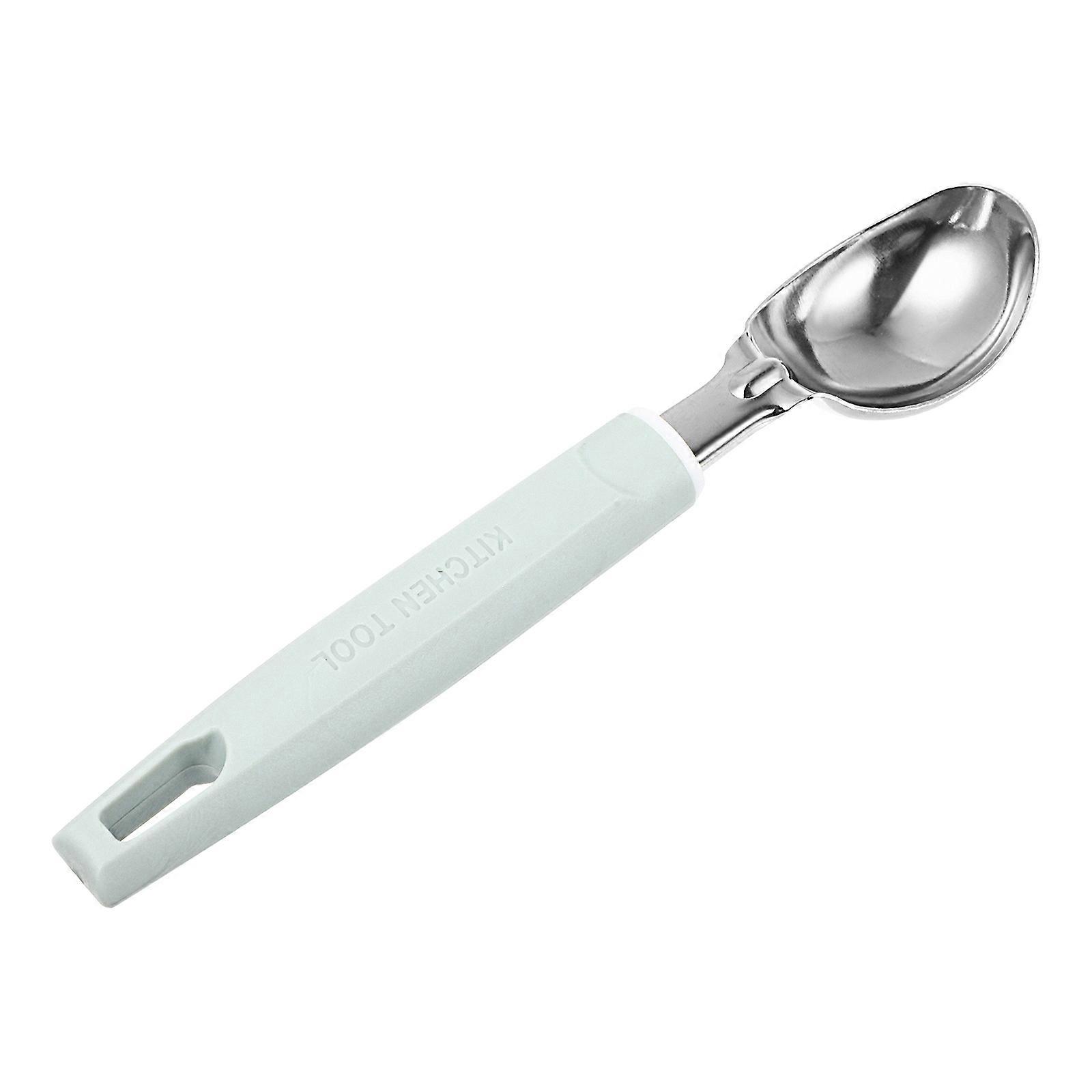 Green Zinc Alloy Ice Cream Scoop for Scooping Desserts with NonSlip Handle 3.5 Inches