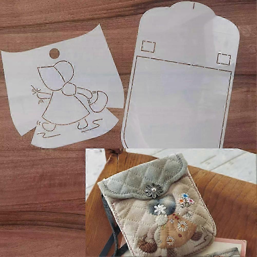 Premium Quilting Template Stencils Set DIY Patchworks Key Bag Stencil Professional DIY Sewing Tools