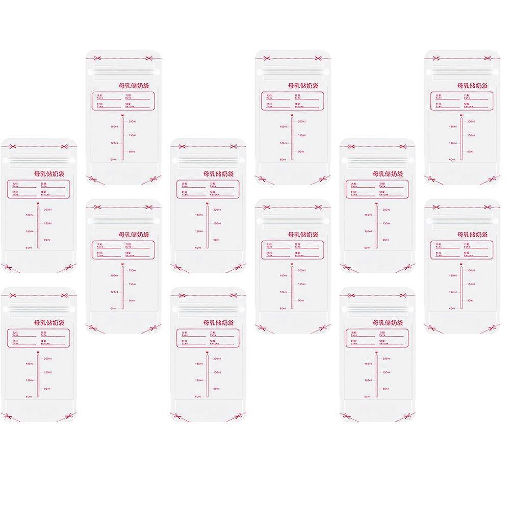 Breast Milk Storage Bags 30Pcs Polypropylene Material Home Use 17.7x10cm With Measurement Scale