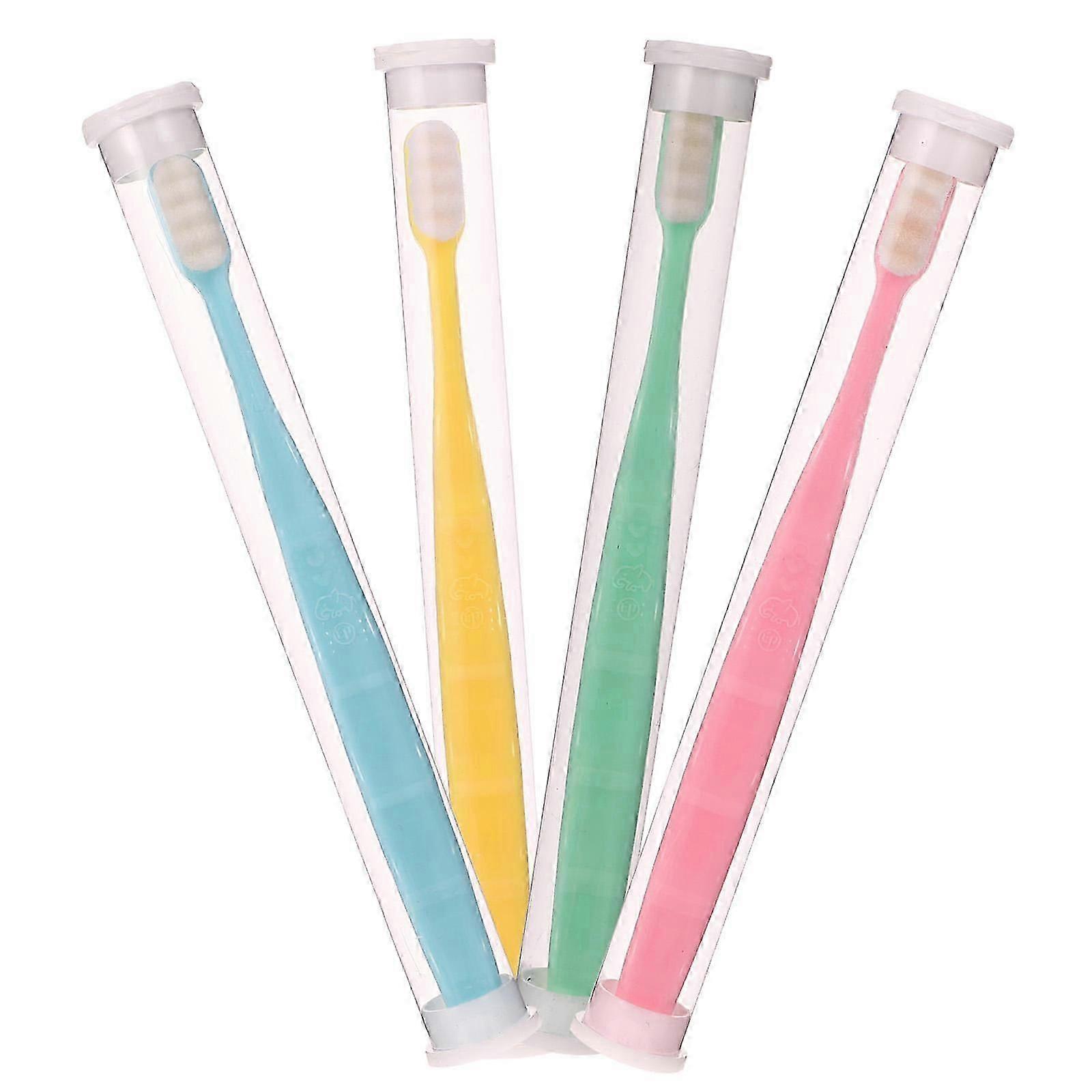Extra Soft Bristles Toothbrush Sensitive Toothbrush Elderly 21X2.5cm 4Pcs