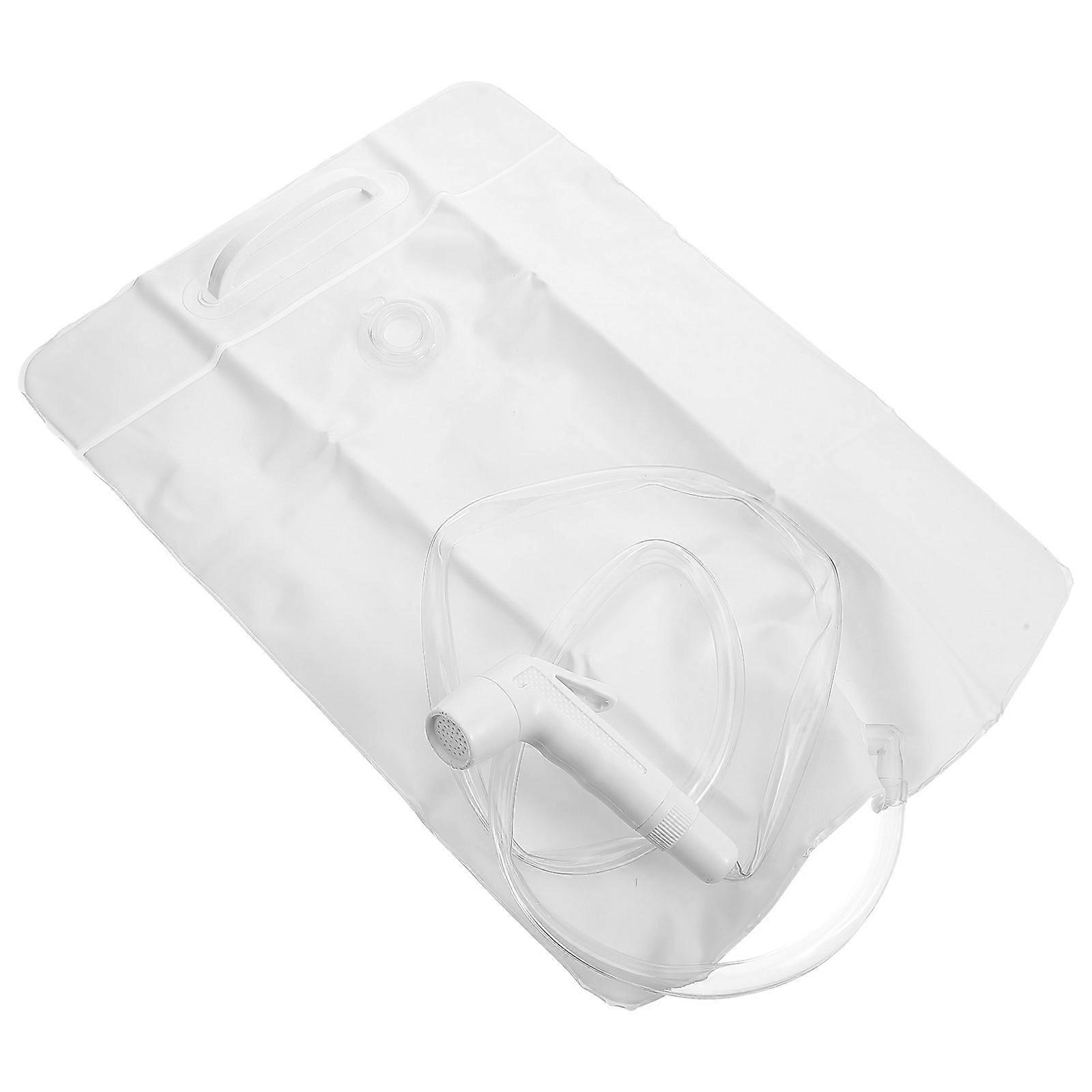 Portable Camping Shower for Outdoor Use Lightweight PVC White Compact and Practical 3 Gallon