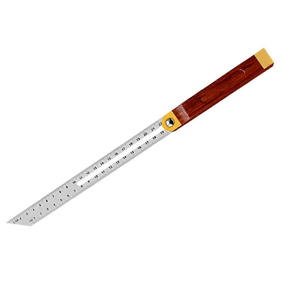 Multi Angle Measuring Ruler for Woodworking with Stainless Steel Wood Brass Material 360 Degree Adjustable