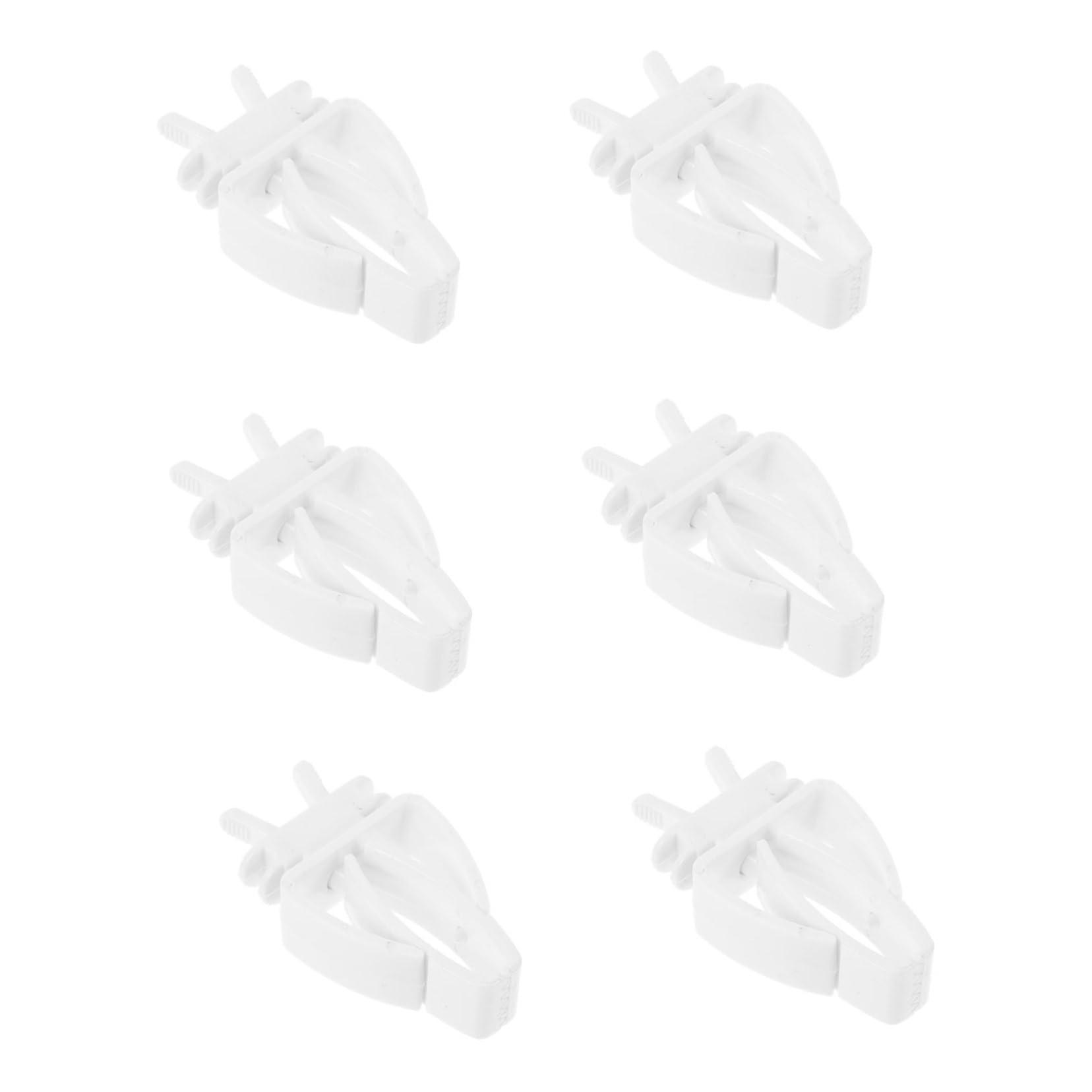 Vegetable Clamps for Parrots 6-Pack, Plastic Fruit Fork Bird Feeder, Feeding Tool, Easy to Install Cage Accessory
