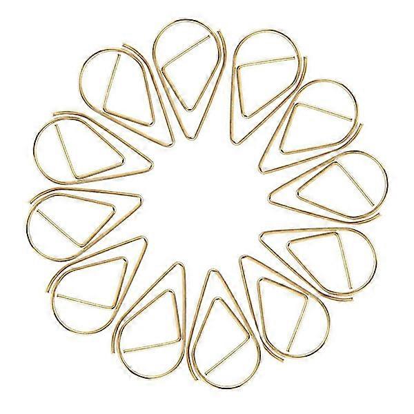 100pcs paper clips, durable and rust-proof paper clips, GOLD