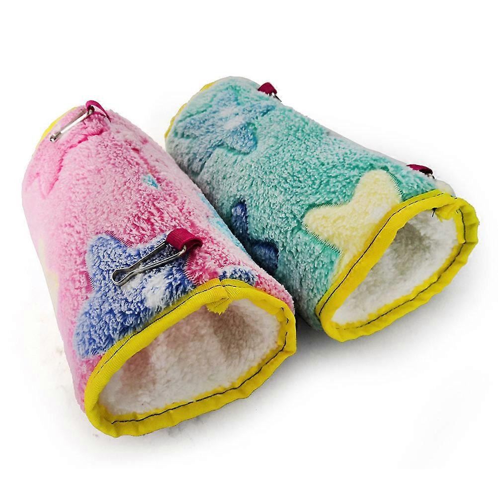 Soft Hanging Hammock Bed for Birds & Small Pets – Cozy Nesting Sack for Hamsters, Parrots, Guinea Pigs, and Squirrels – Durable, Comfortable Sleep
