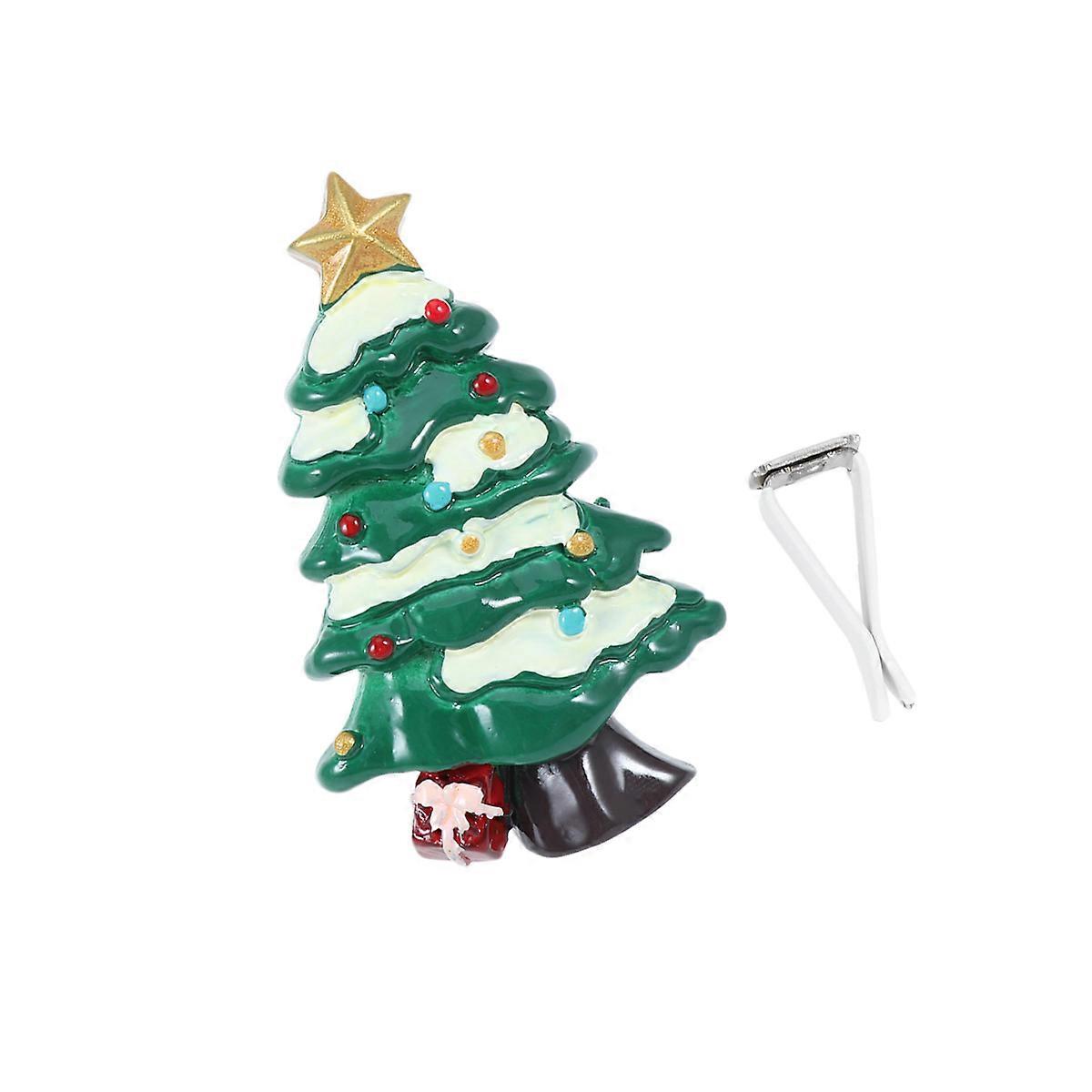 Car Air Outlet Perfume Clip Car Accessories Christmas Tree Shaped Assorted Color 6x4cm Air Freshener 1Set
