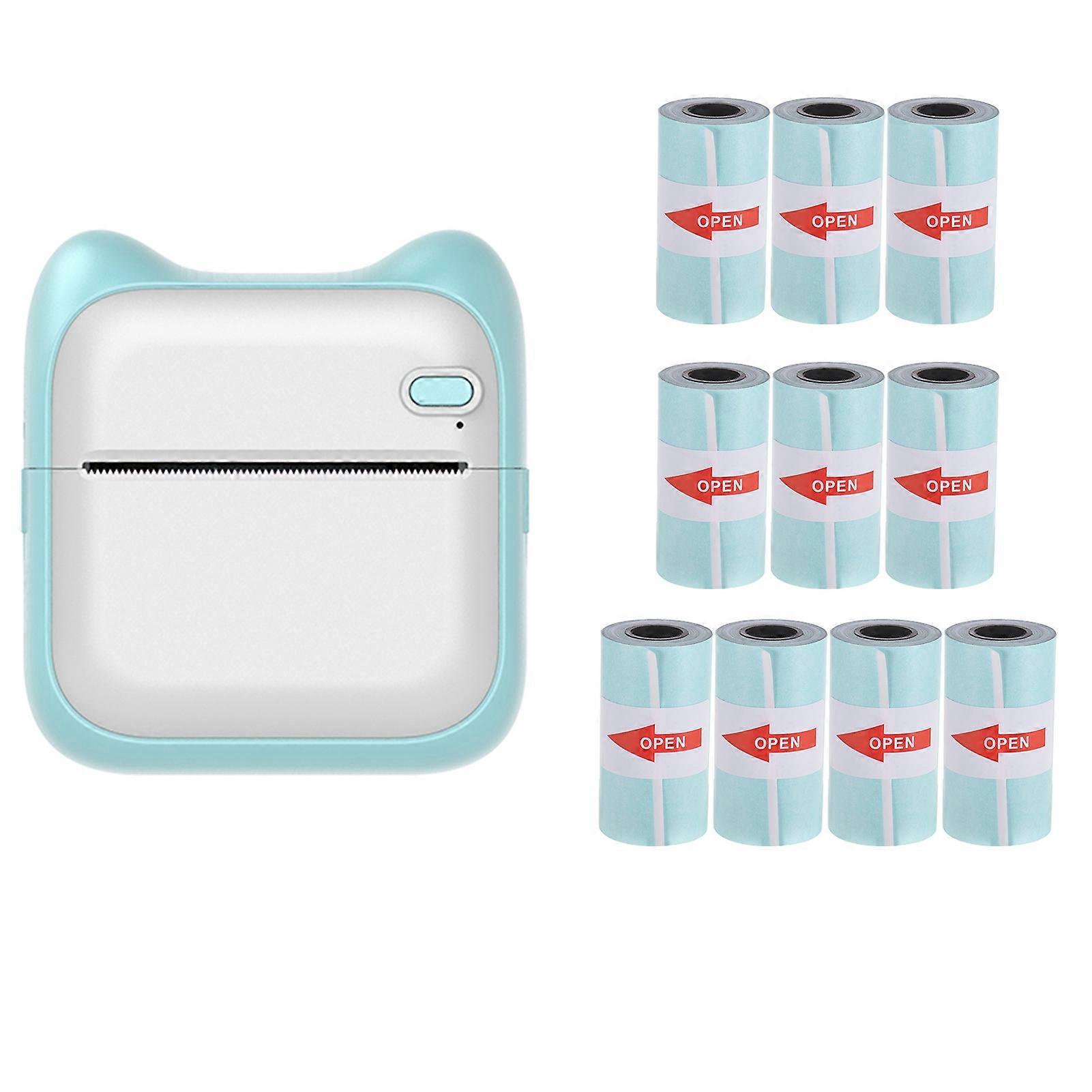 Mini Pocket Photo Printer Portable Thermal Printing Machine 203dpi Wireless BT Connection for Picture Lable DIY Handcraft List Meno Notes Journal Rec