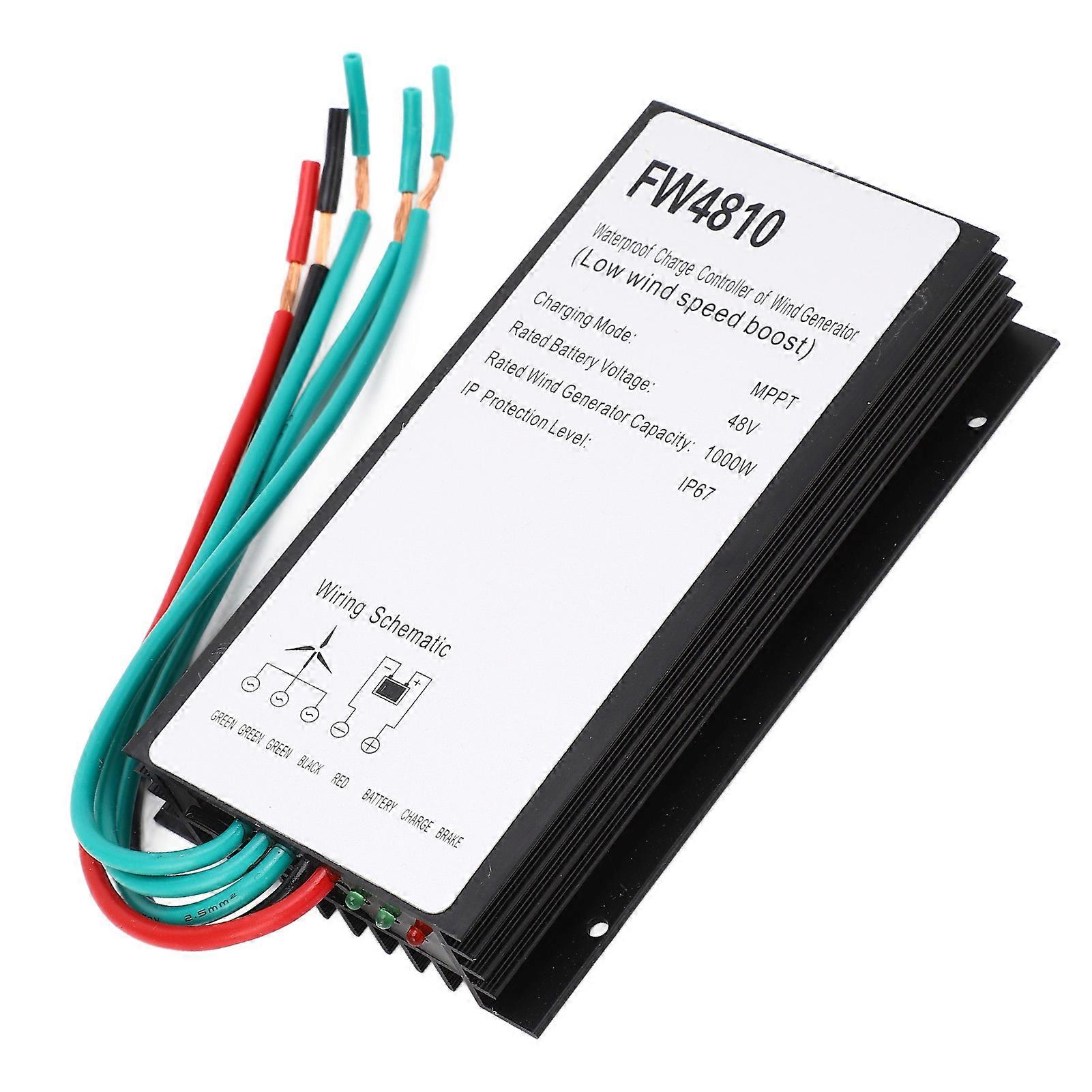 1000W Wind Generator Charge Controller 48V IP67 Waterproof MPPT Wind Turbine Charging Controller 