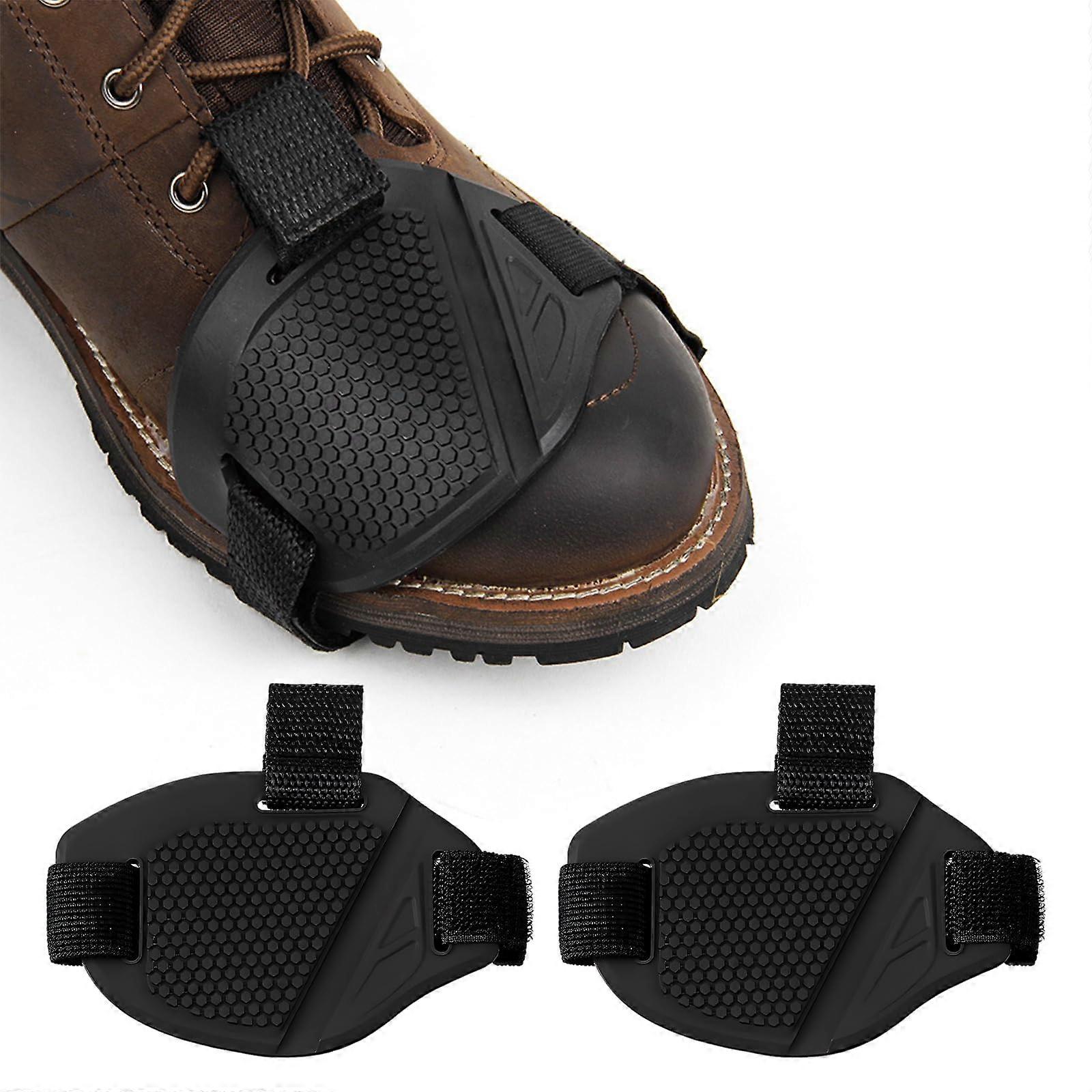 Motorcycle Gear Shift Pads Two Pack Non-Slip Rubber Covers For Boots Soft Shoe Covers With Elastic Belt For Men