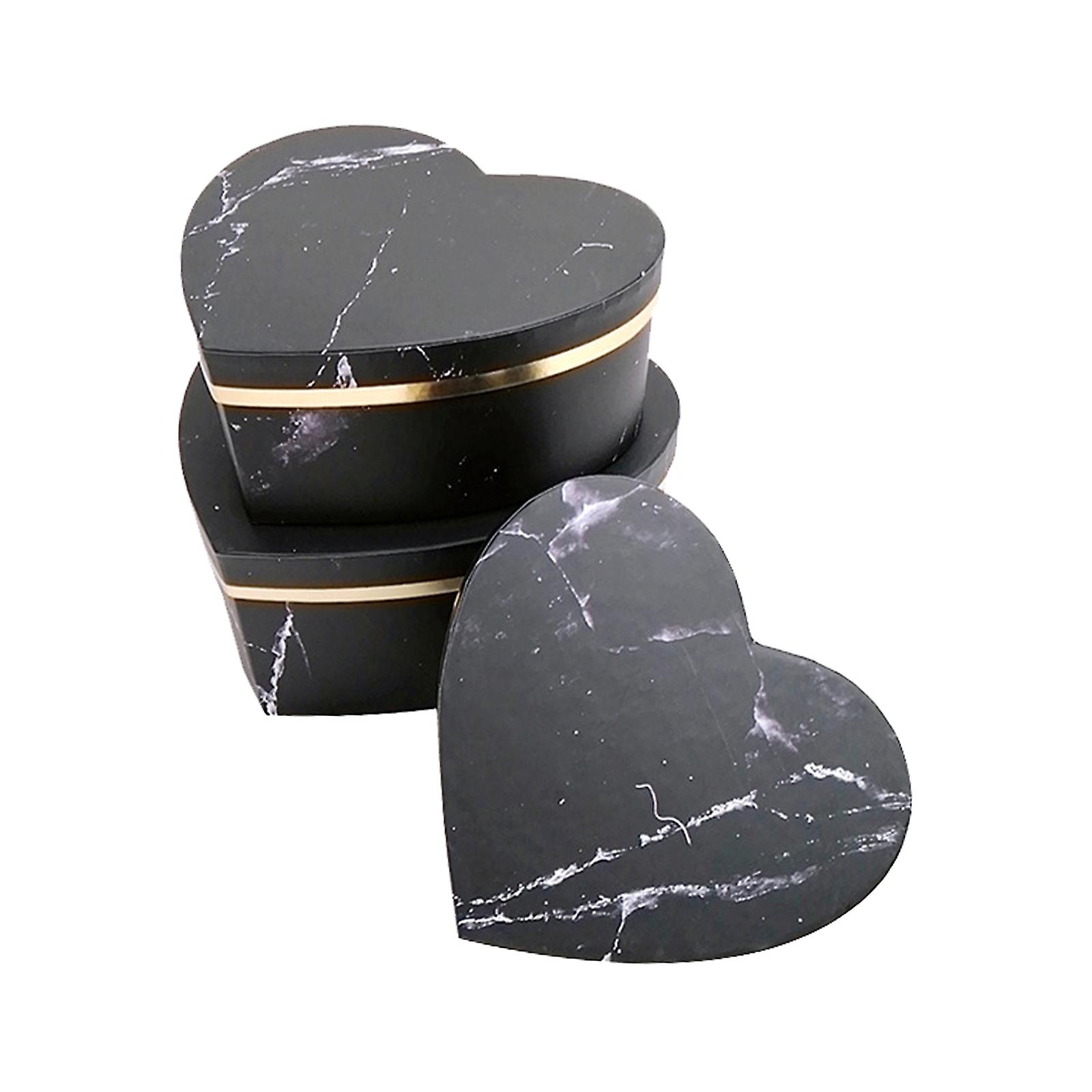 Heart Shape Gift Box Luxury Style Flower Arrangements Paper Mache Box
