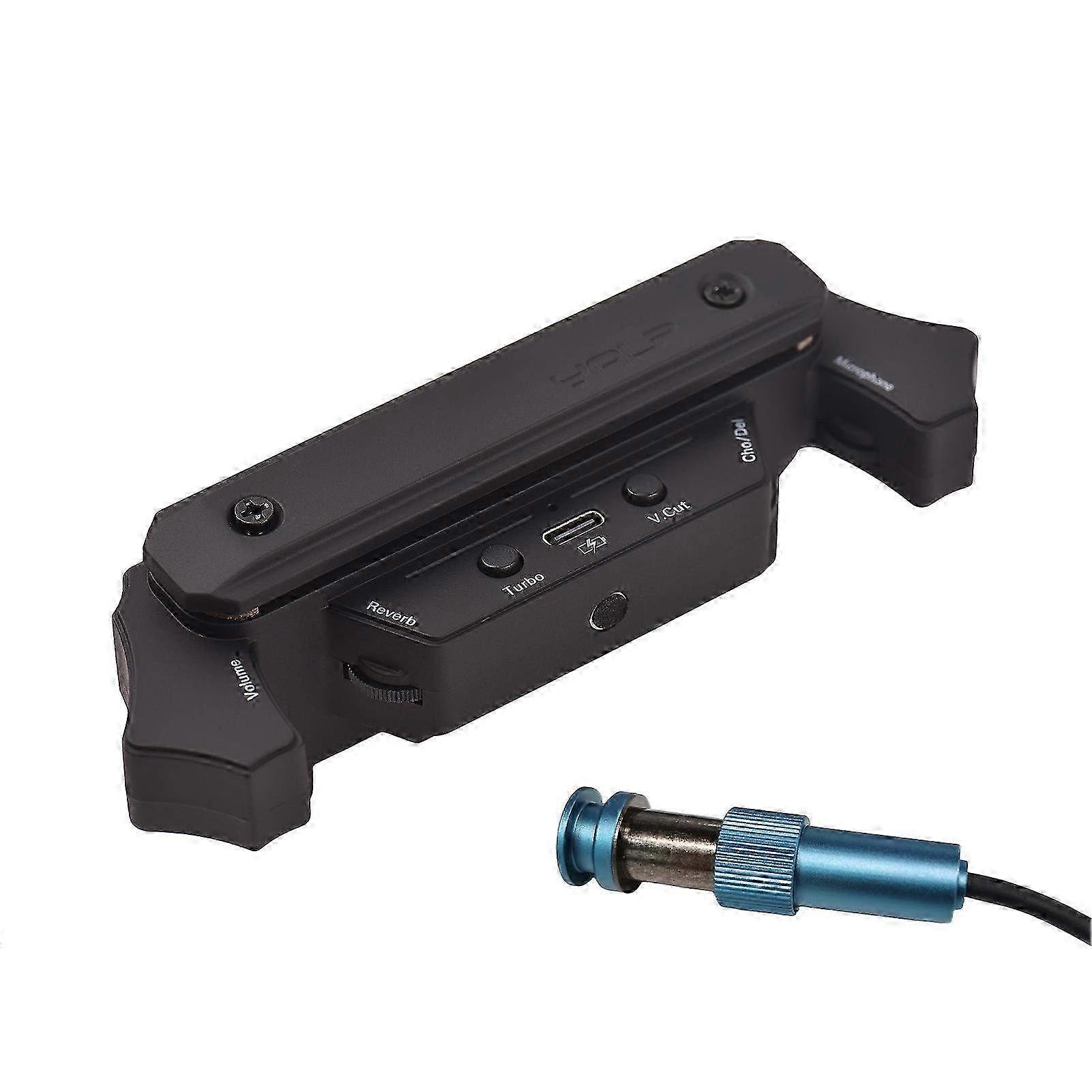 DOBBEL vibrasjon gitar pickup for akustiske gitarer - lydhull pickup med støyreduksjon og resonans for refreng, delay og reverb effekter