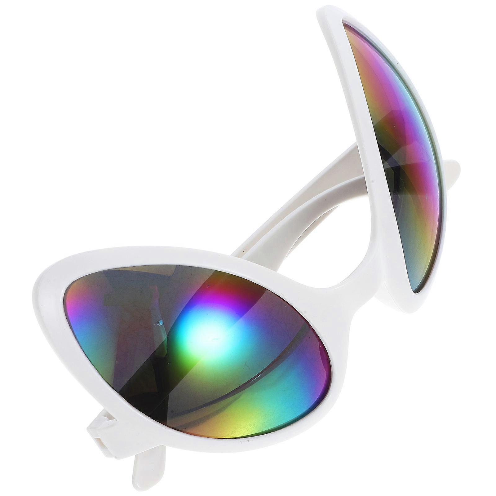 Glasses for Adults with Funny Costume Design Perfect for Wear White PE Multipurpose 1 Pair