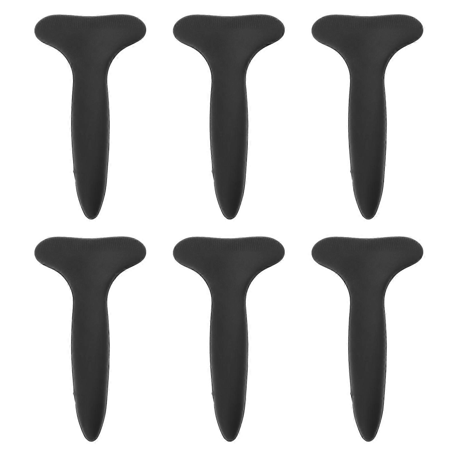 6Pcs Silicone Eyebrow Combs Brush Reusable Brow Grooming Makeup Tool