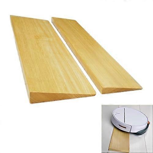 Indoor Threshold Ramps, Wooden Wheelchair Ramp for Home, Portable Lightweight Threshold Ramp (One Pair, 50*25*5cm)
